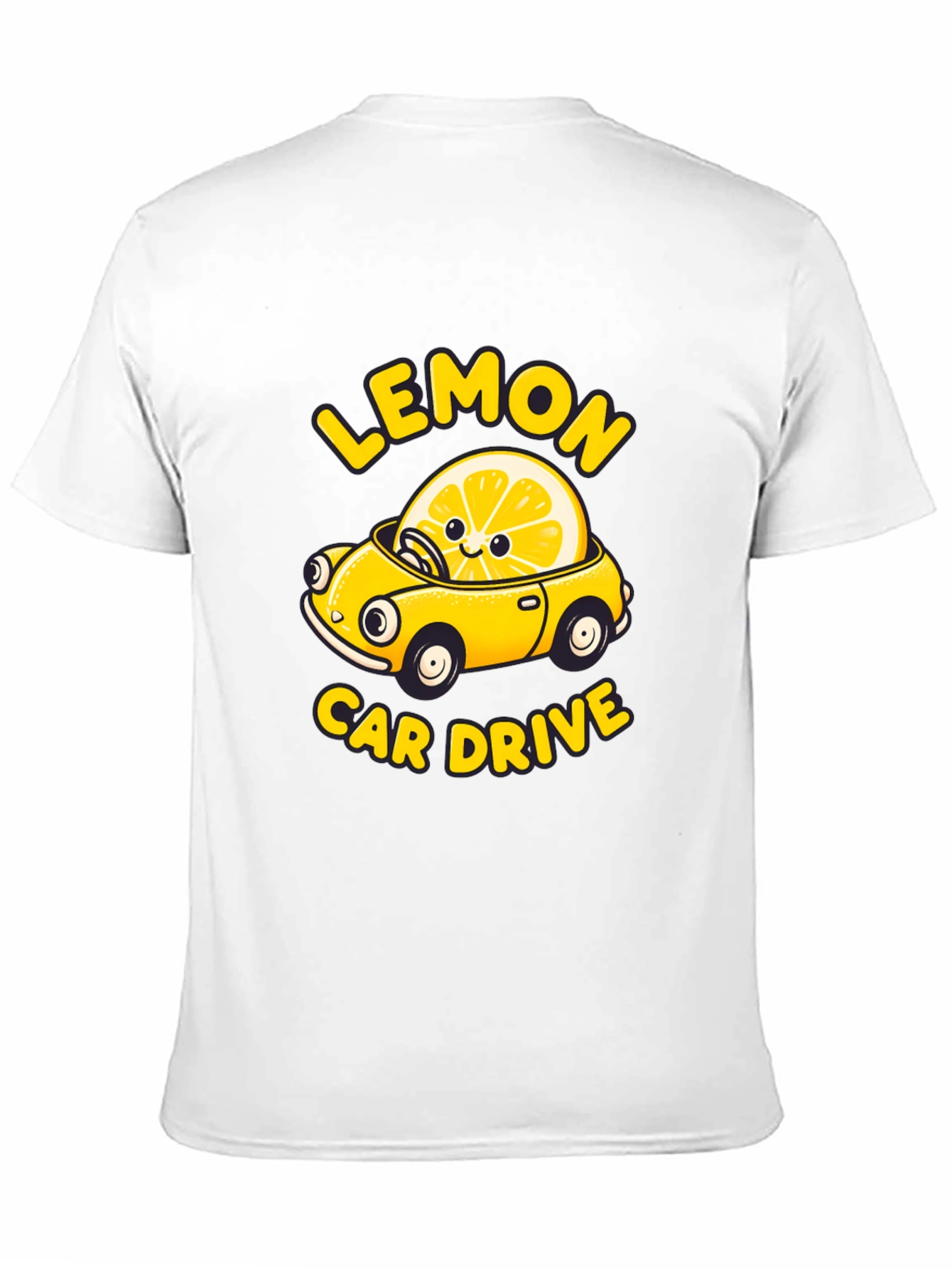 Lemon Car Drive Graphic Tee -  Unique Design