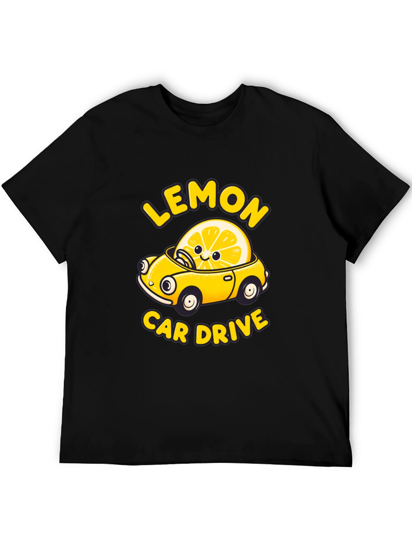 Lemon Car Drive Graphic Tee -  Unique Design