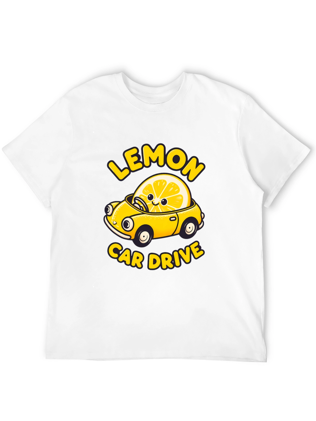 Lemon Car Drive Graphic Tee -  Unique Design