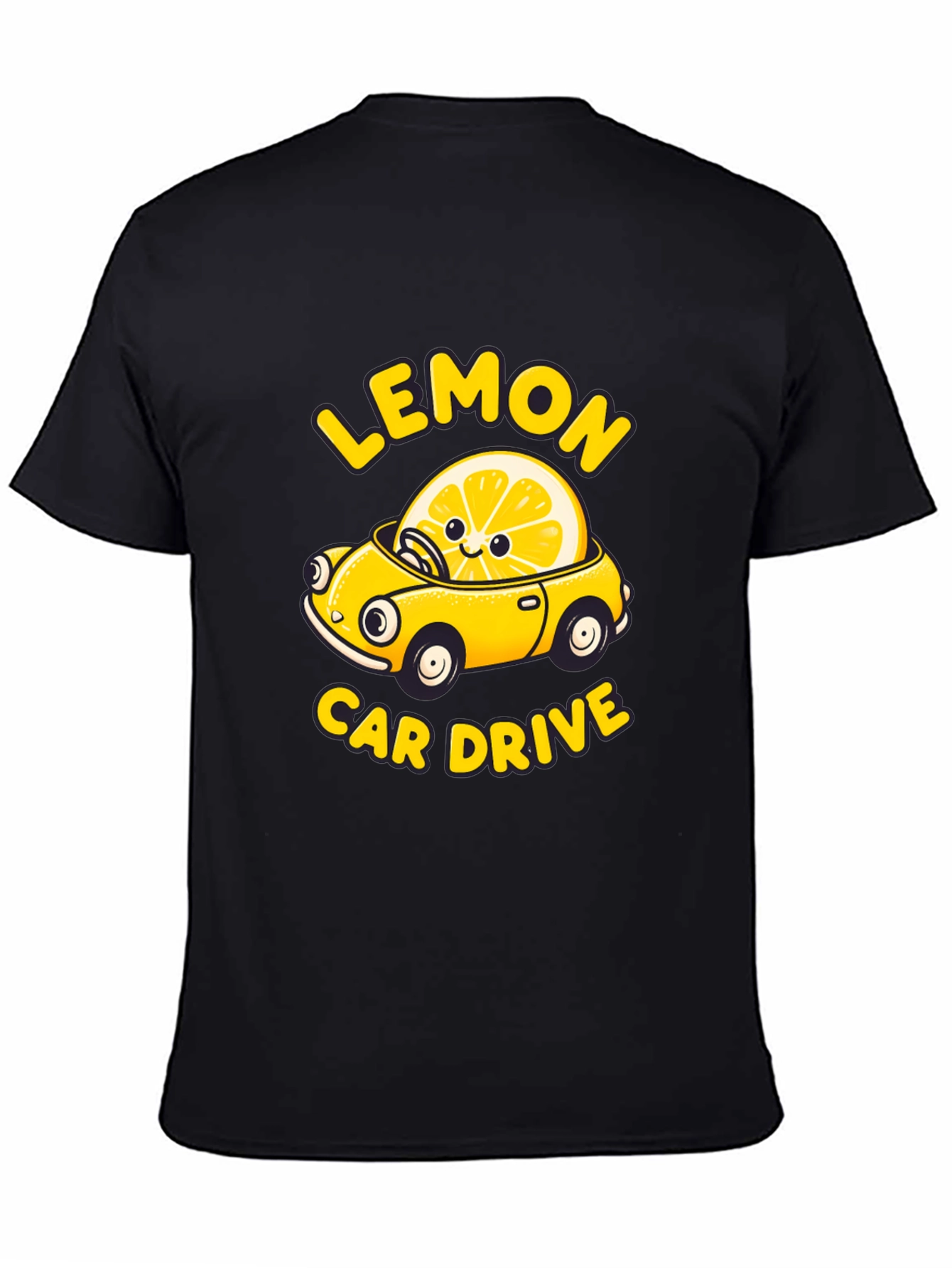 Lemon Car Drive Graphic Tee -  Unique Design