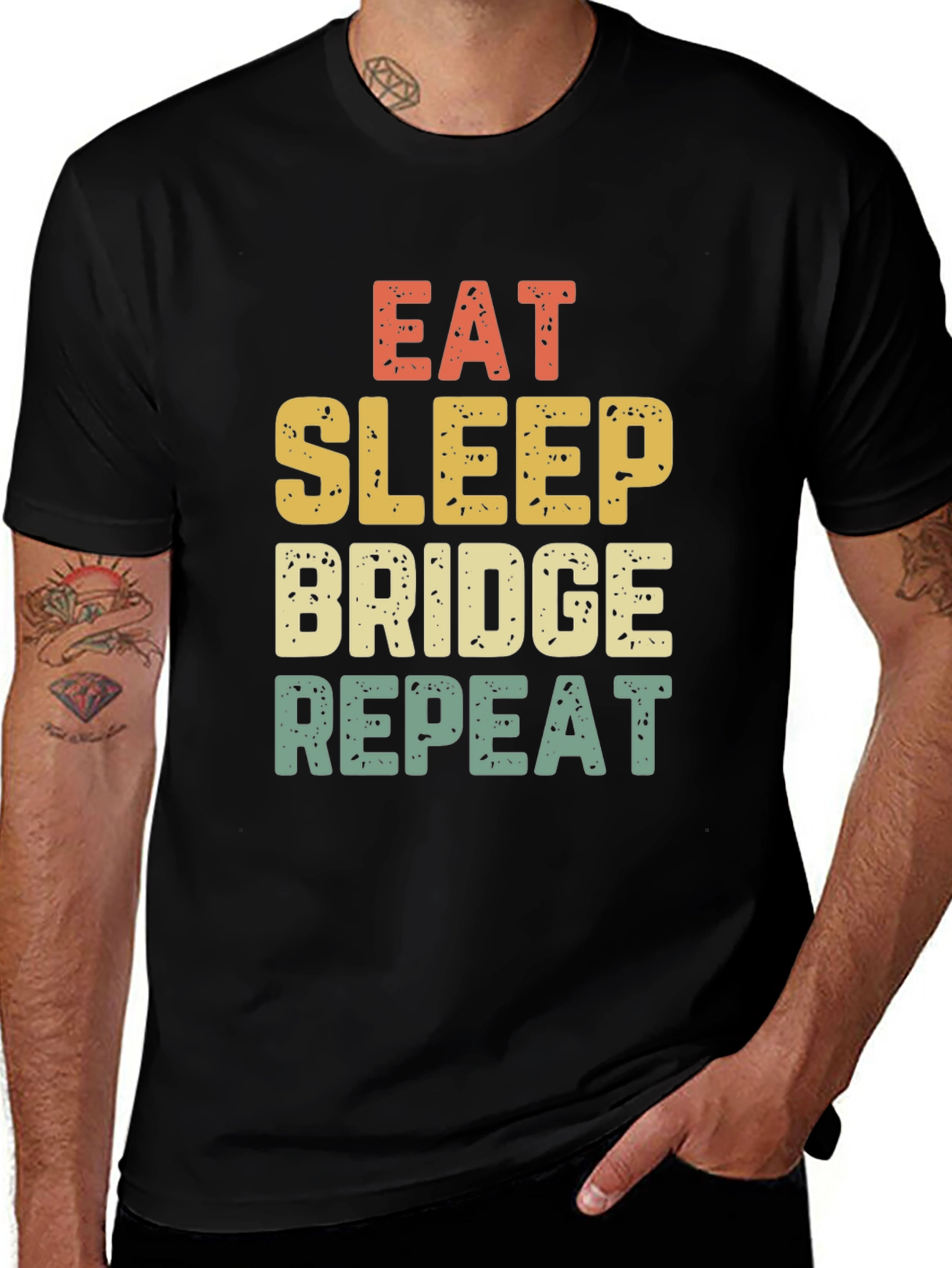 Eat Sleep Bridge Repeat T-Shirt