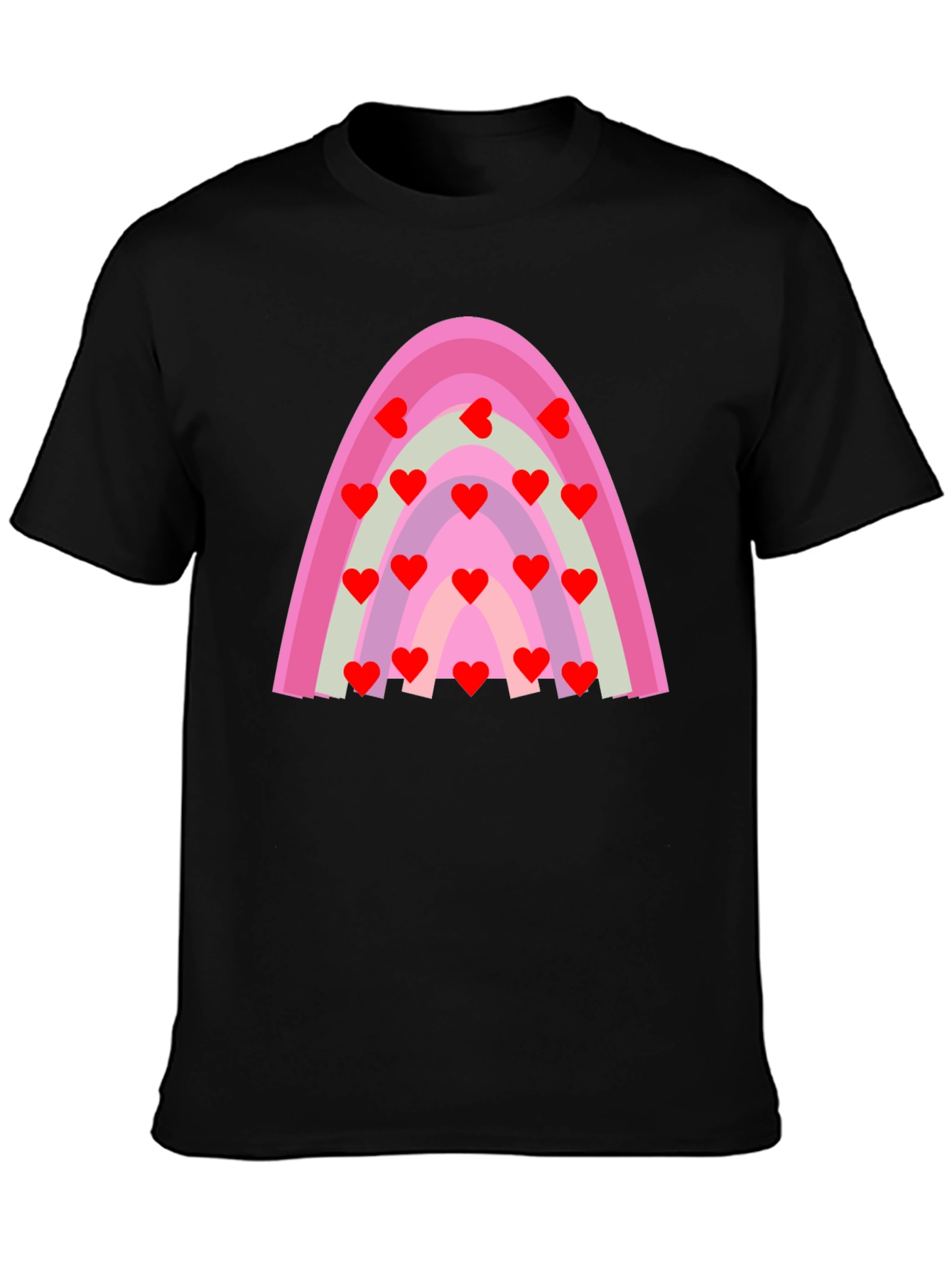 Heart Rainbow Graphic Tee