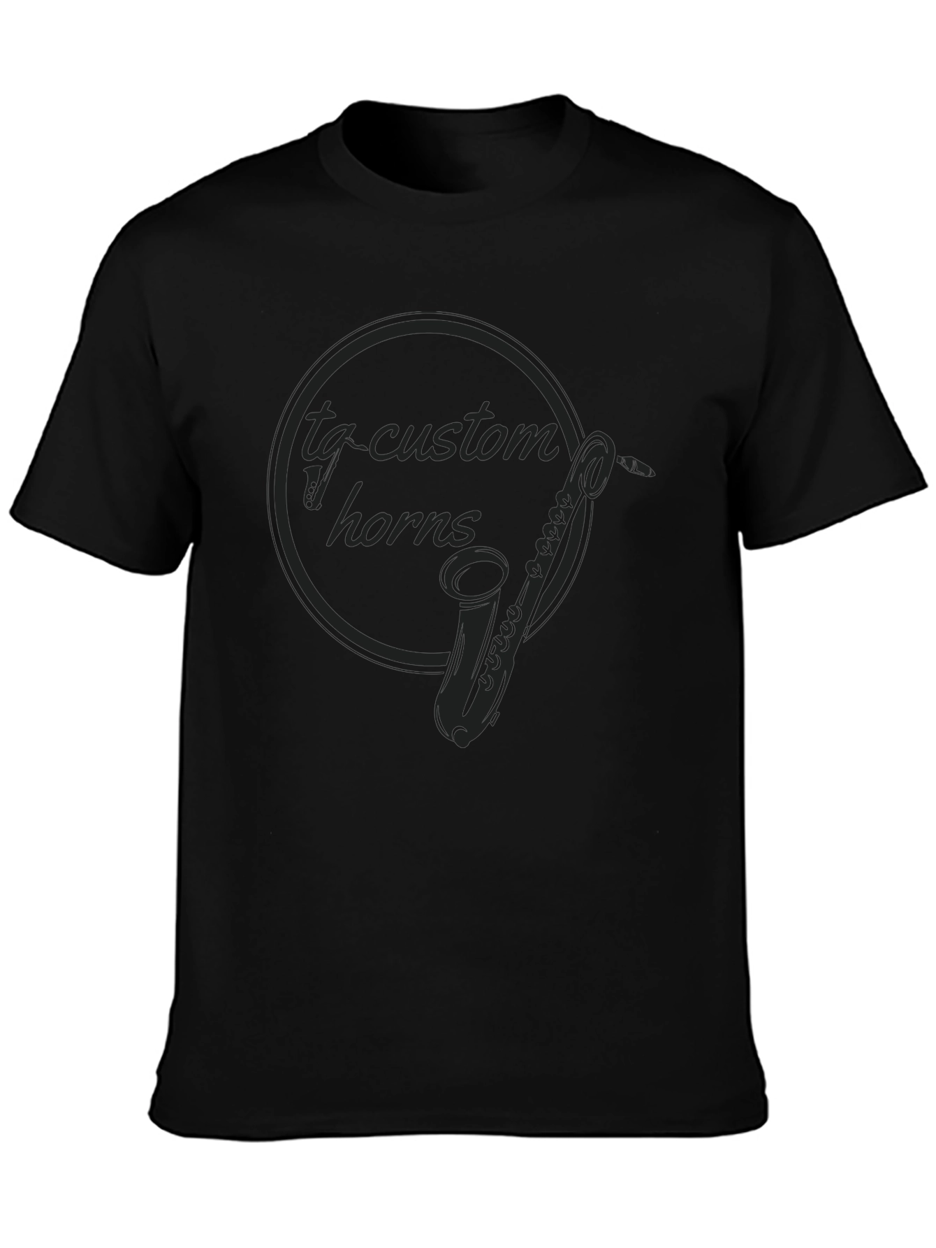 Custom Horns Black Graphic Tee