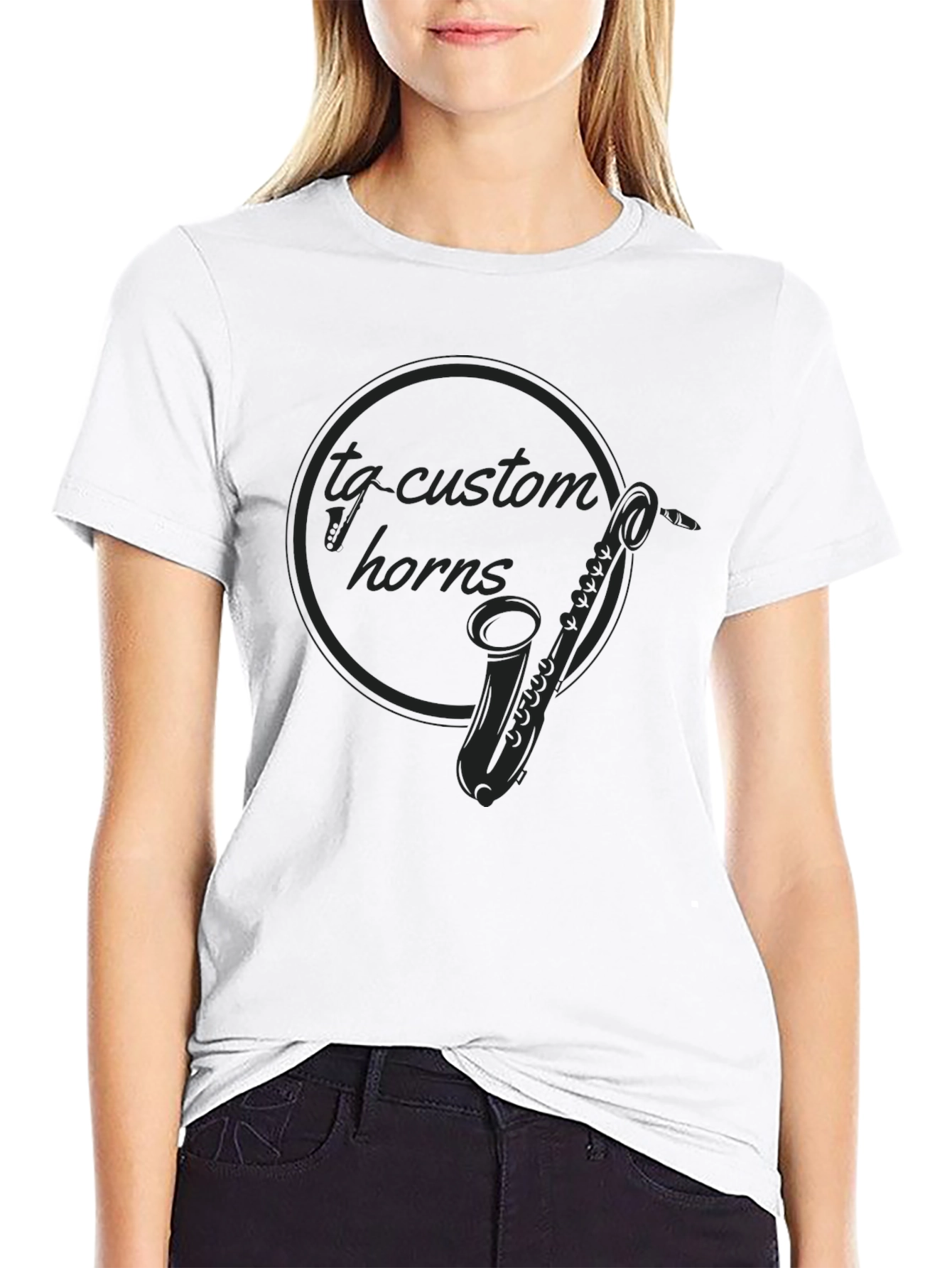 Custom Horns Black Graphic Tee