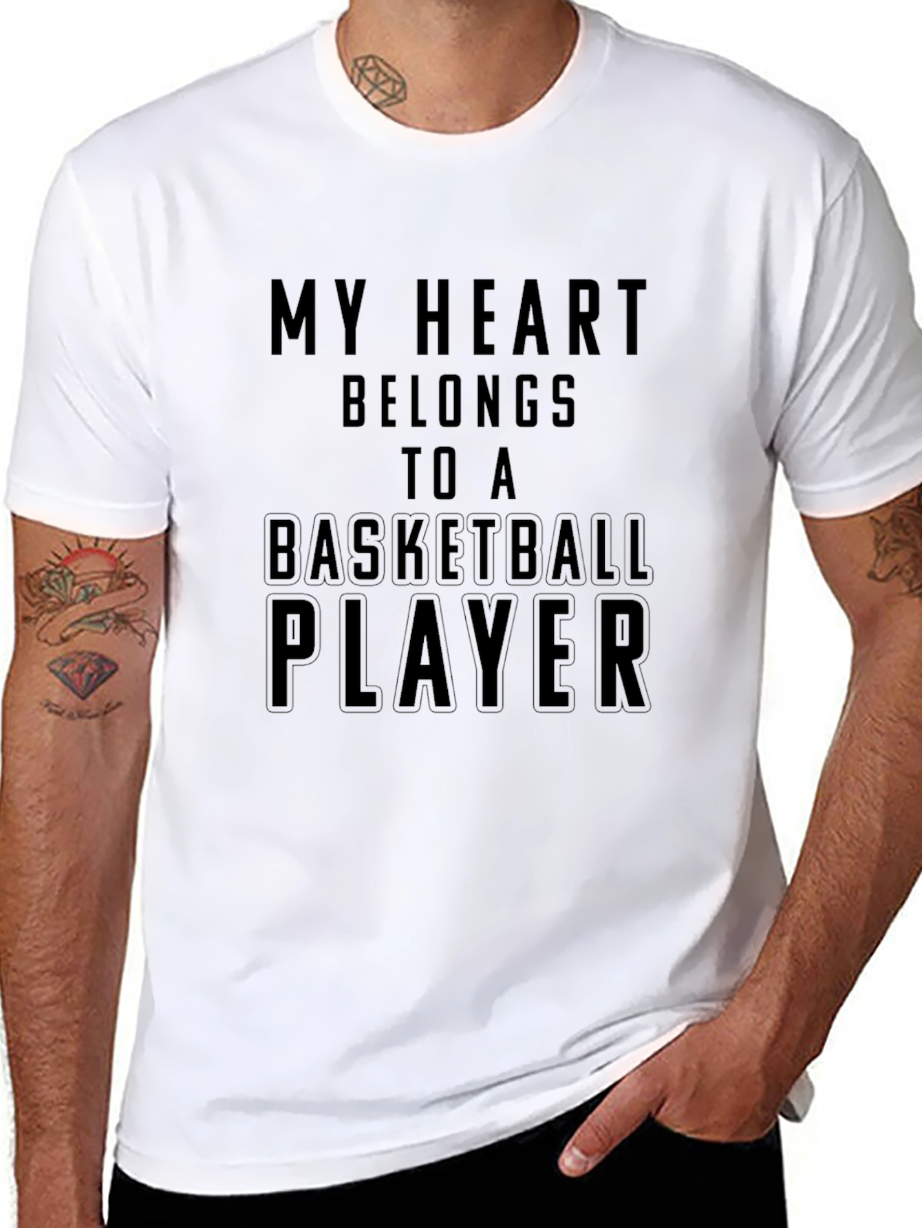 Basketball Player Heart T-Shirt