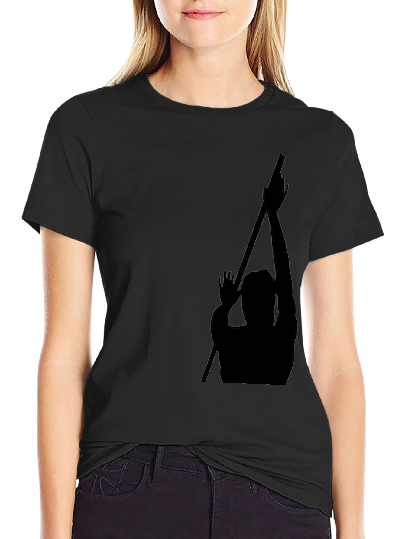 Black Silhouette Graphic Tee - Modern Fit