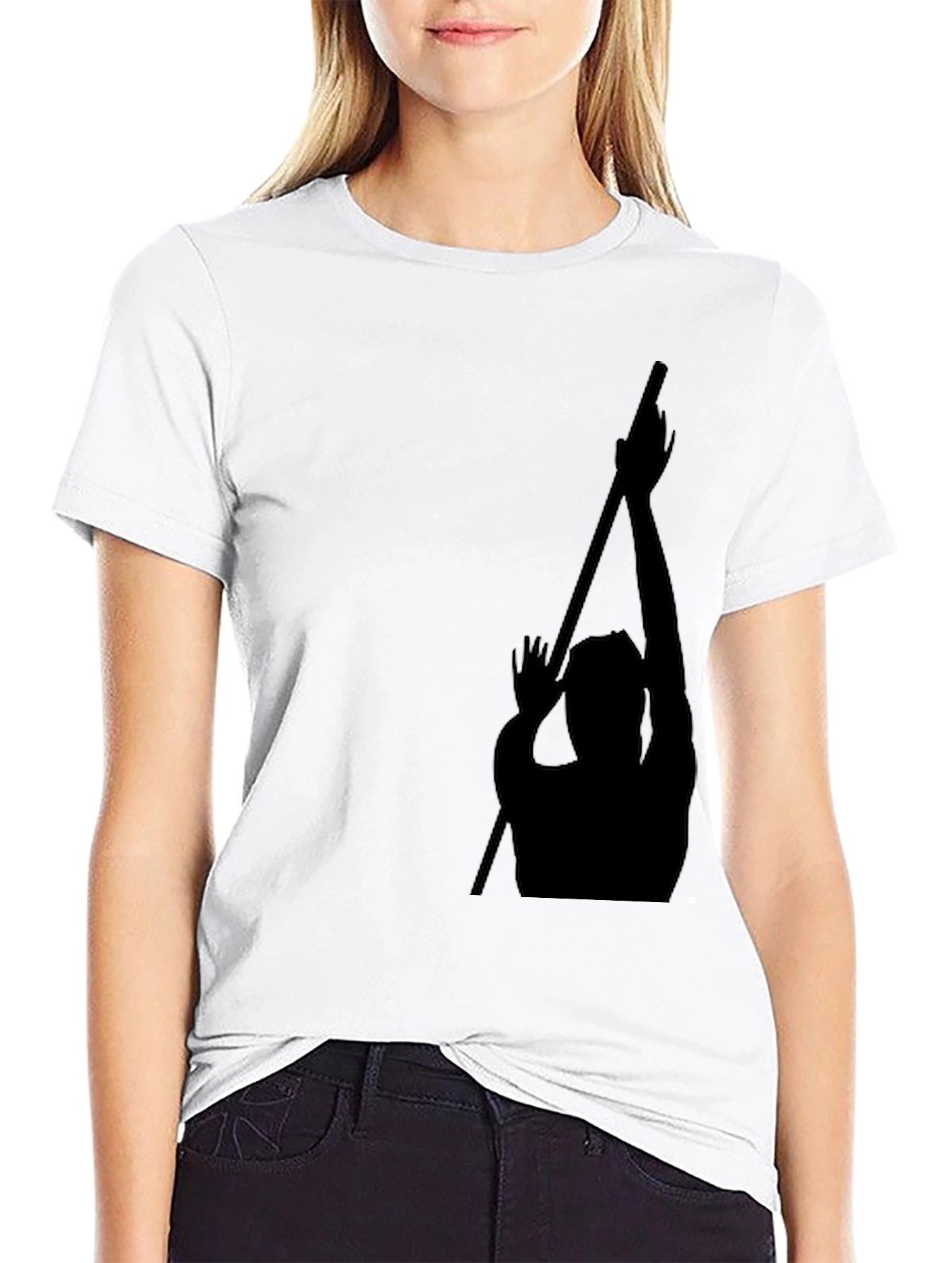 Black Silhouette Graphic Tee - Modern Fit