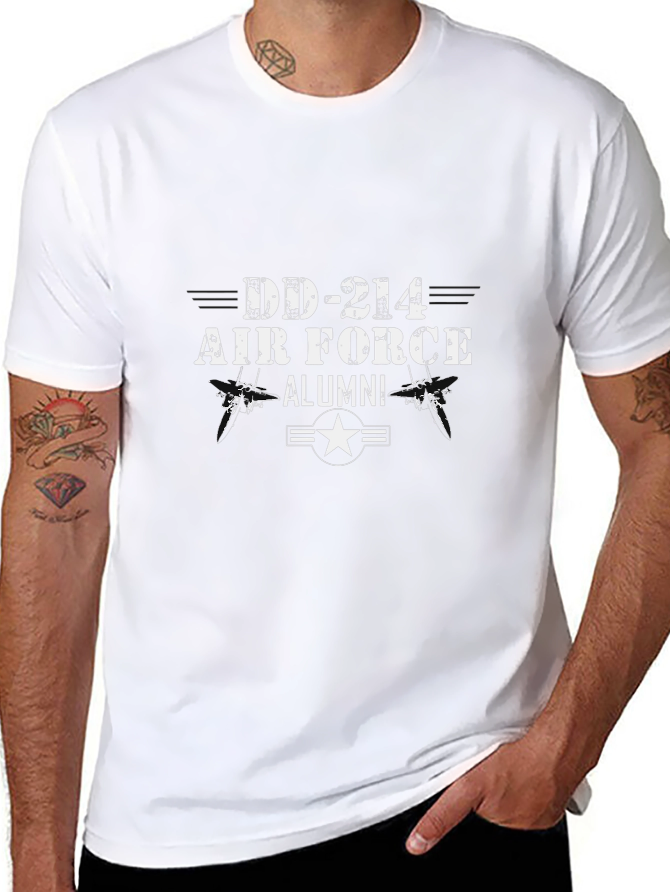 Air Force Alumni DD-214 Black T-Shirt