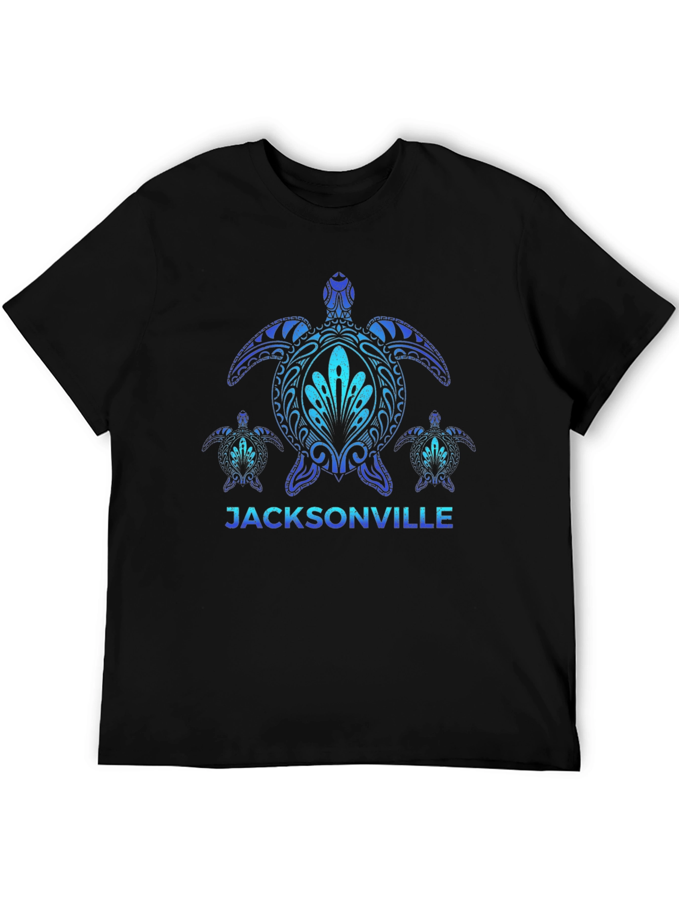 Jacksonville Turtle Graphic T-Shirt - Black