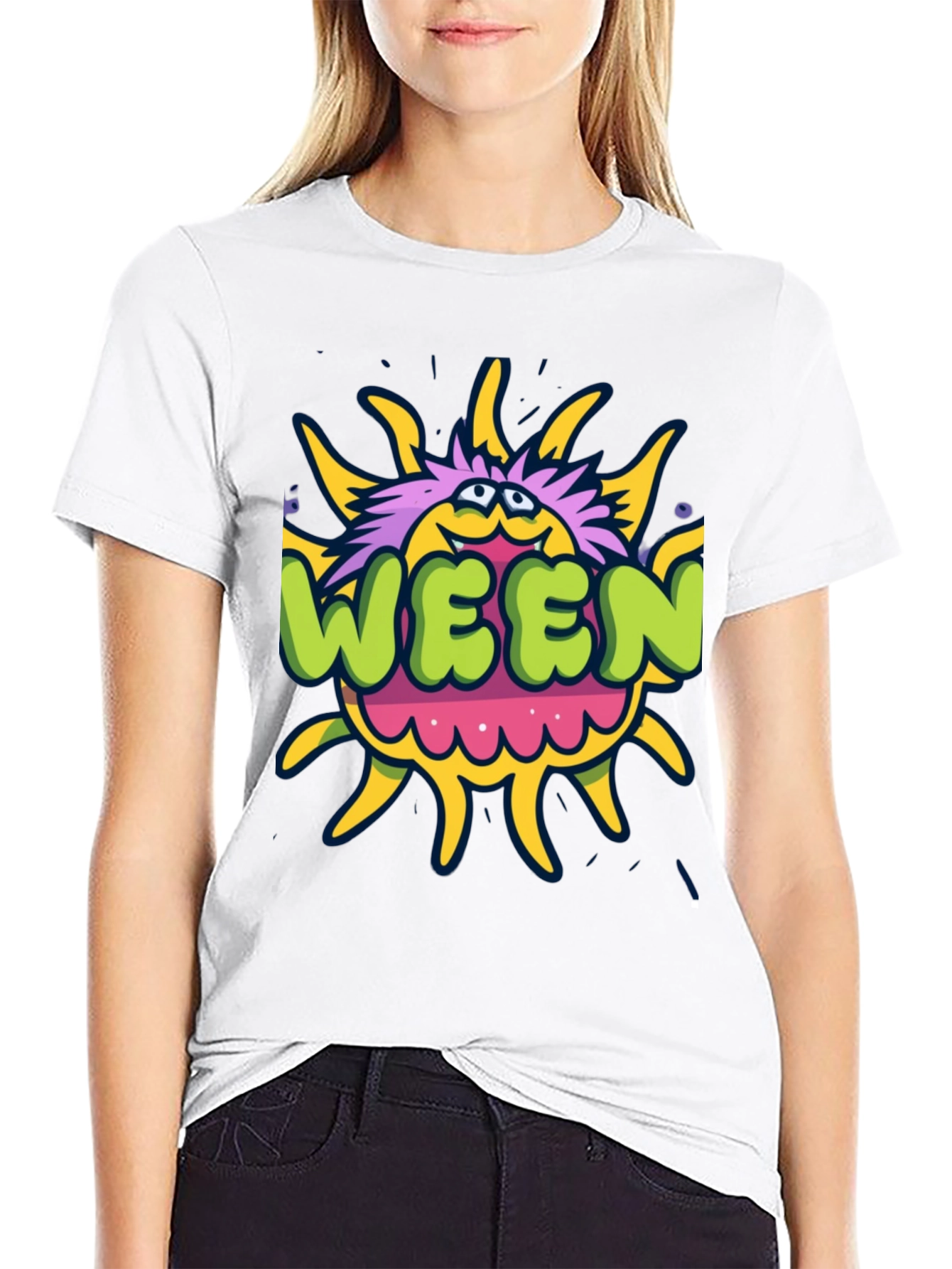 Ween Sun T-Shirt - Black Graphic Tee
