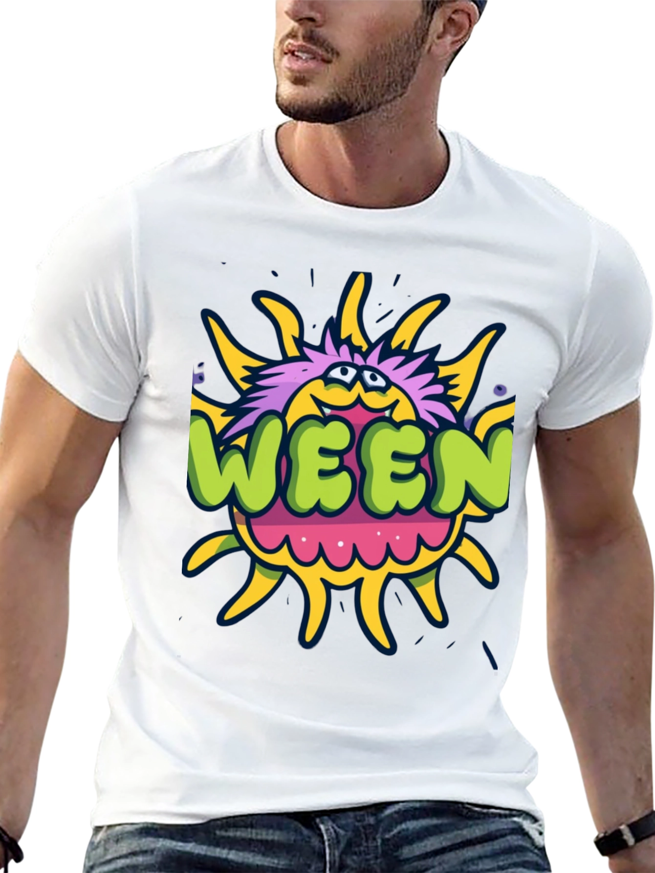 Ween Sun T-Shirt - Black Graphic Tee