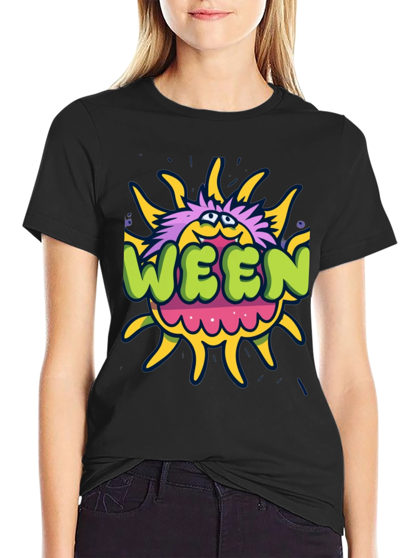 Ween Sun T-Shirt - Black Graphic Tee