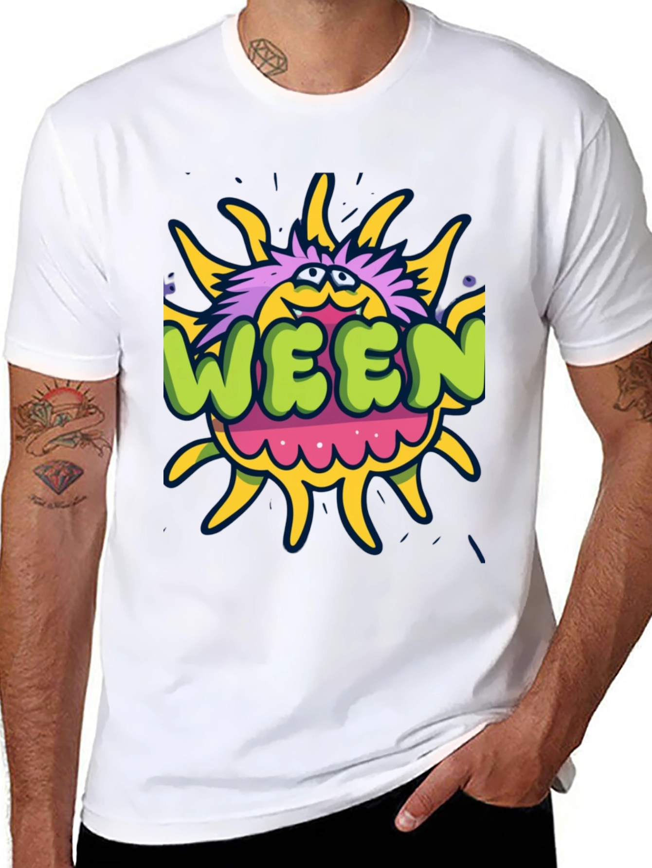 Ween Sun T-Shirt - Black Graphic Tee
