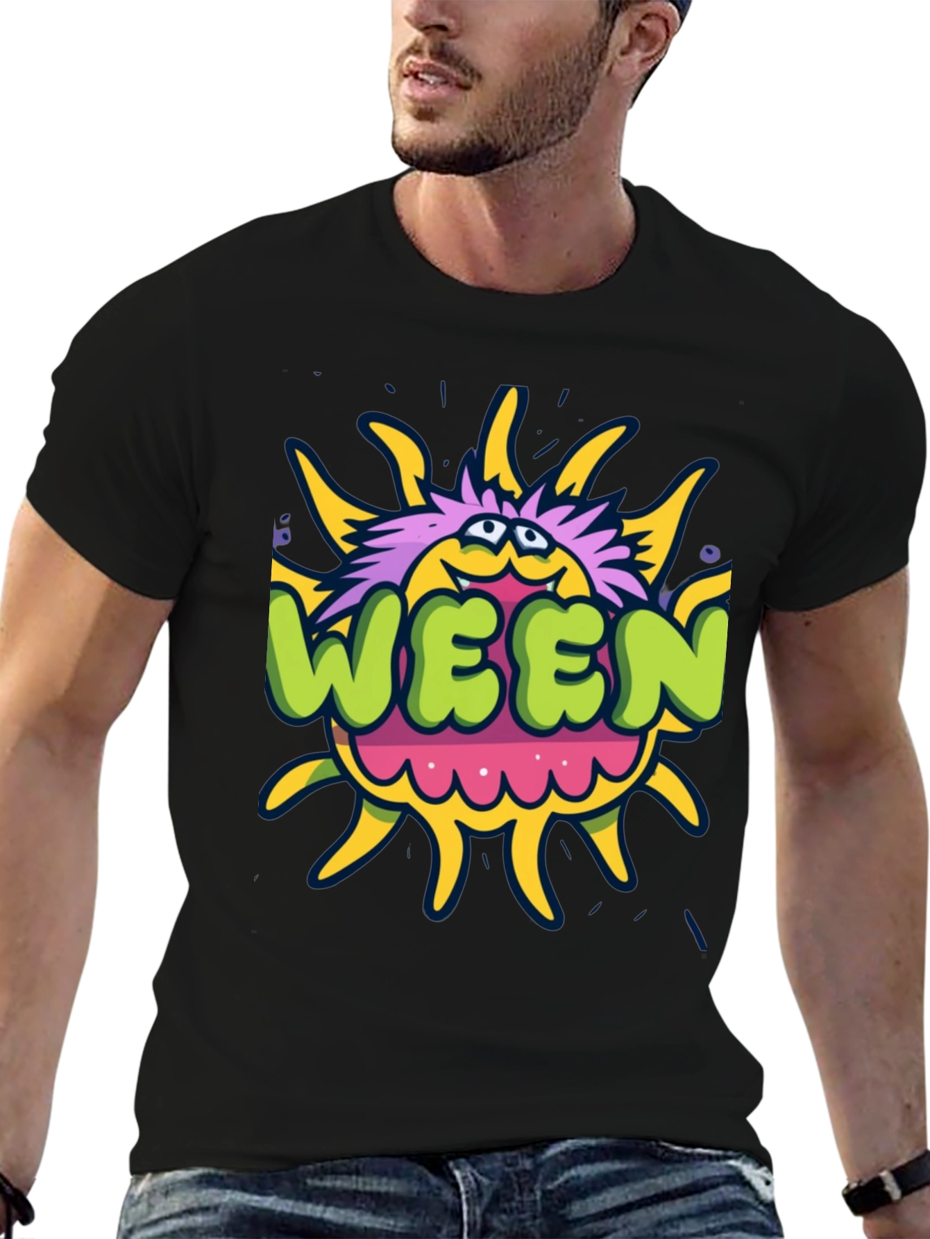 Ween Sun T-Shirt - Black Graphic Tee