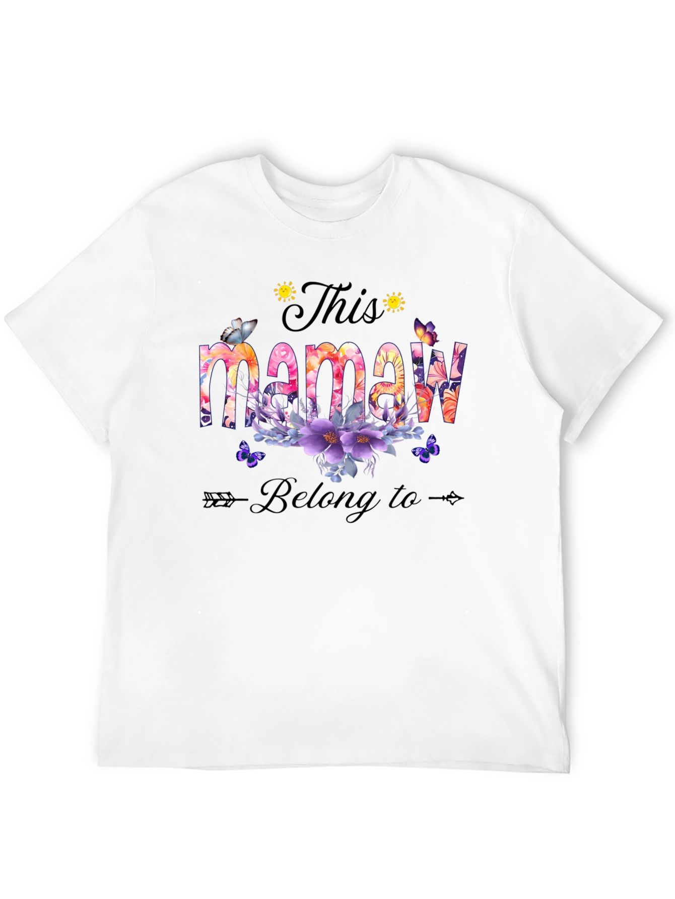 Floral This Mamaw Belong to T-Shirt