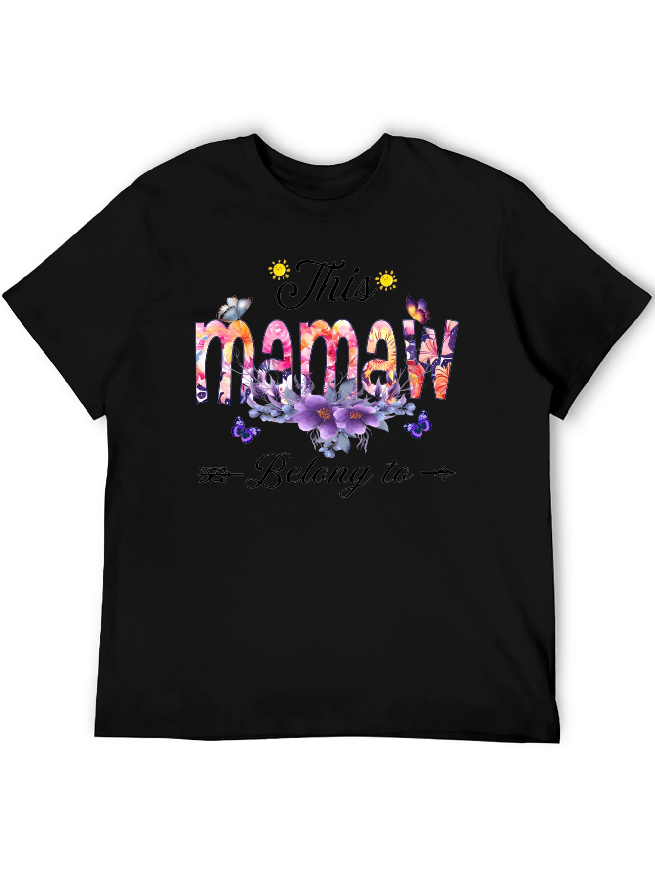 Floral This Mamaw Belong to T-Shirt