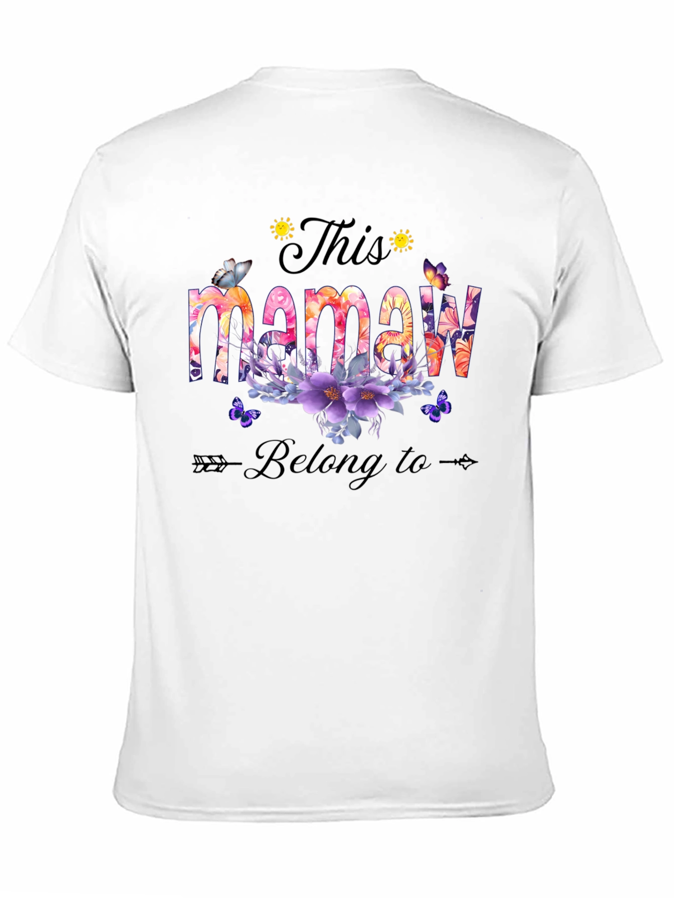 Floral This Mamaw Belong to T-Shirt