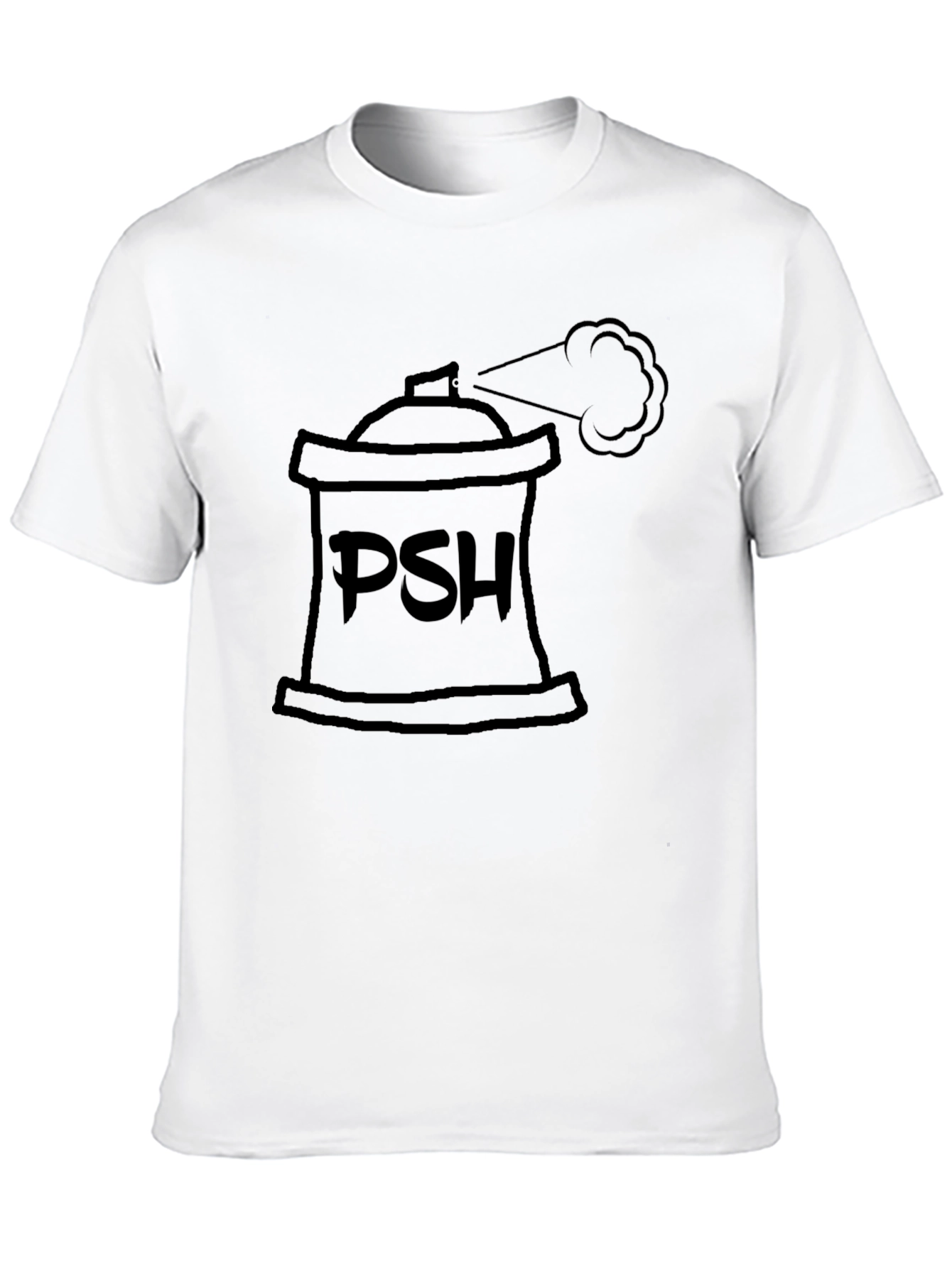 PSH Spray Can Black T-Shirt - Graphic Tee