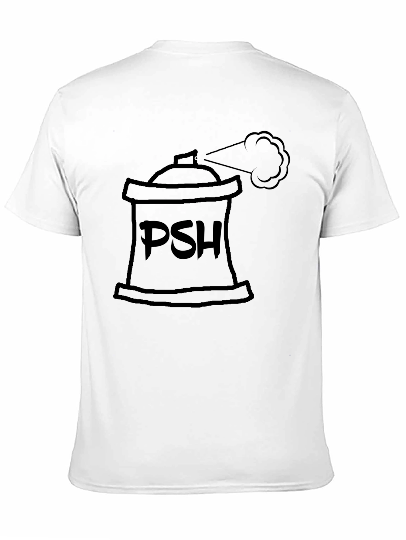PSH Spray Can Black T-Shirt - Graphic Tee