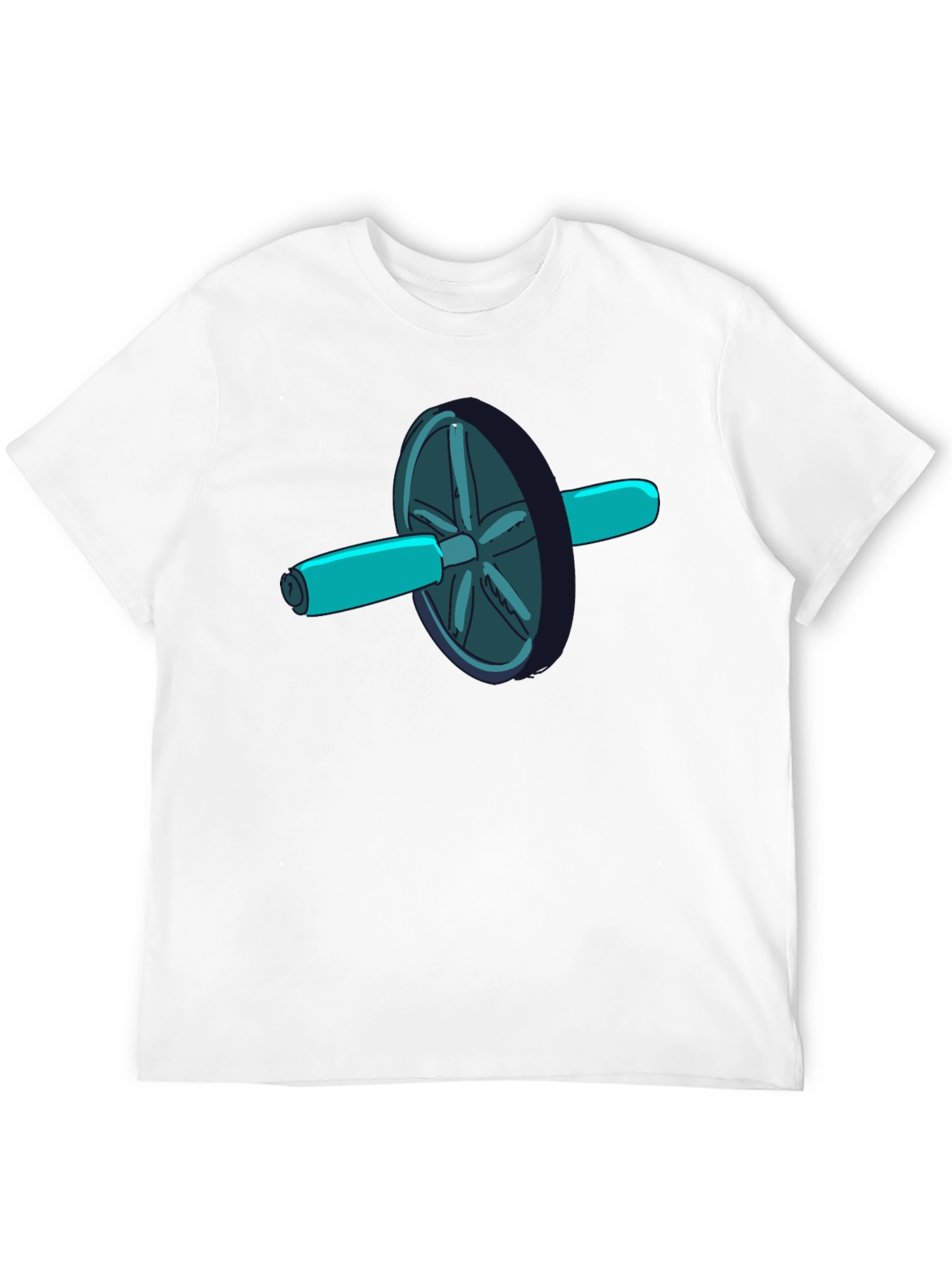 Ab Roller Cartoon Graphic T-Shirt