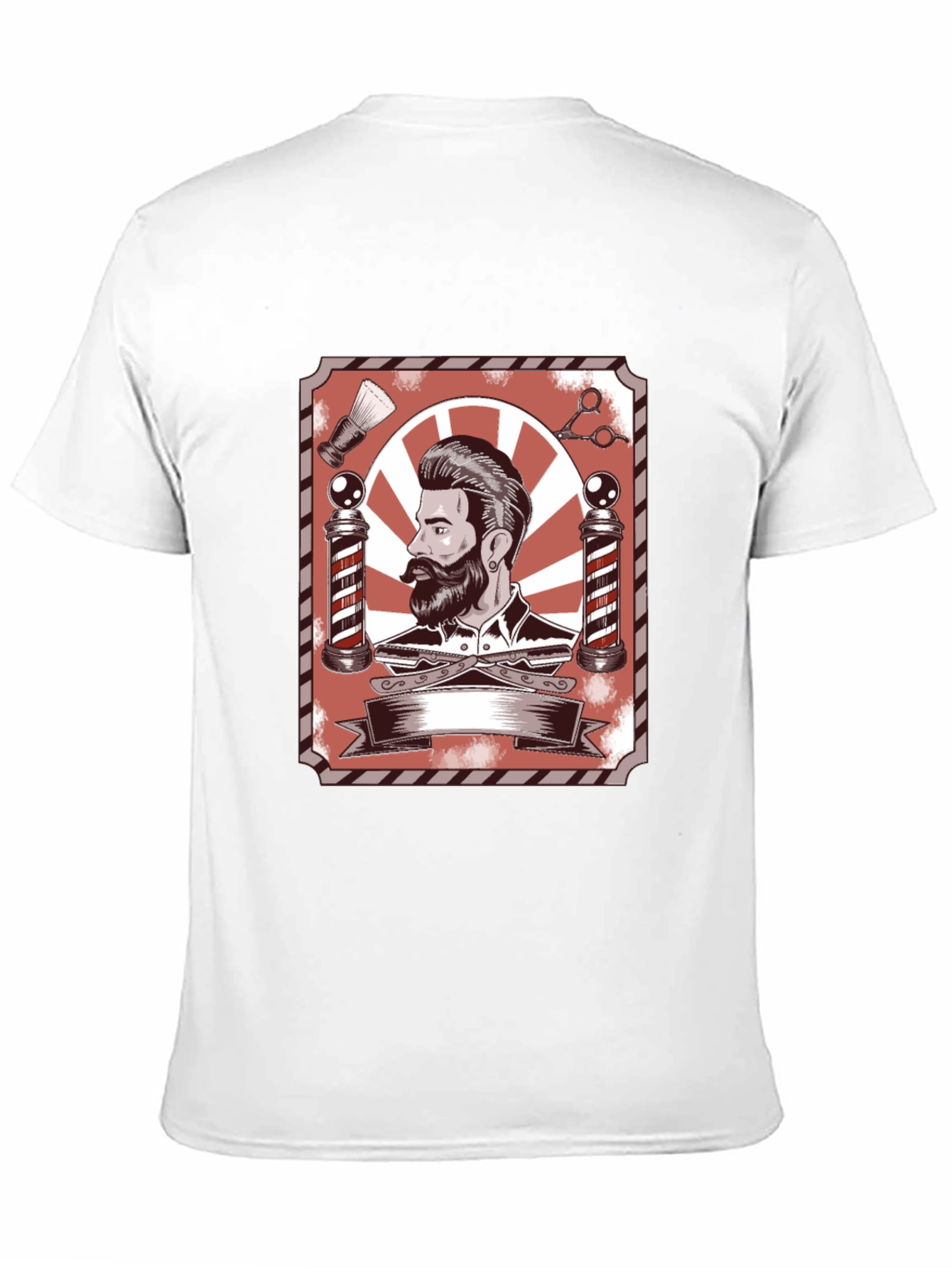 Barber Shop Style Graphic T-Shirt