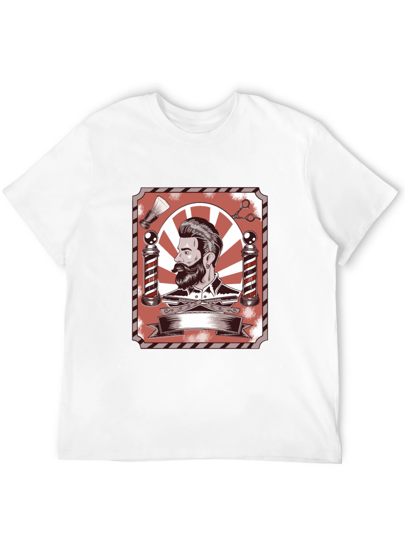Barber Shop Style Graphic T-Shirt