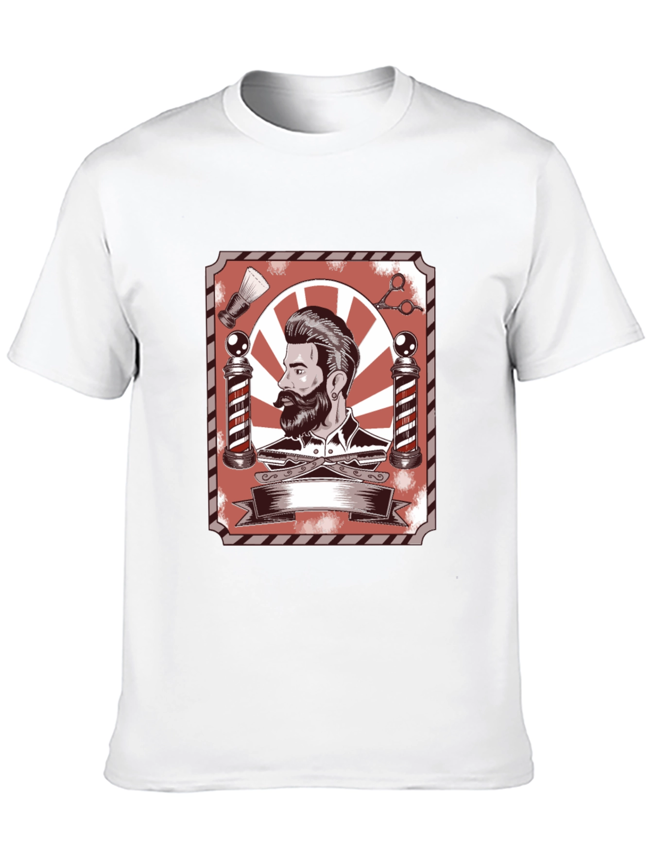 Barber Shop Style Graphic T-Shirt
