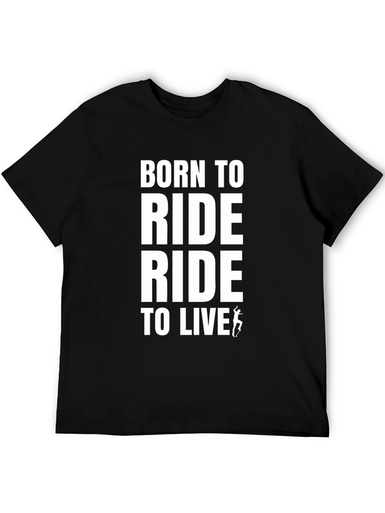 Born To Ride Black Graphic Tee