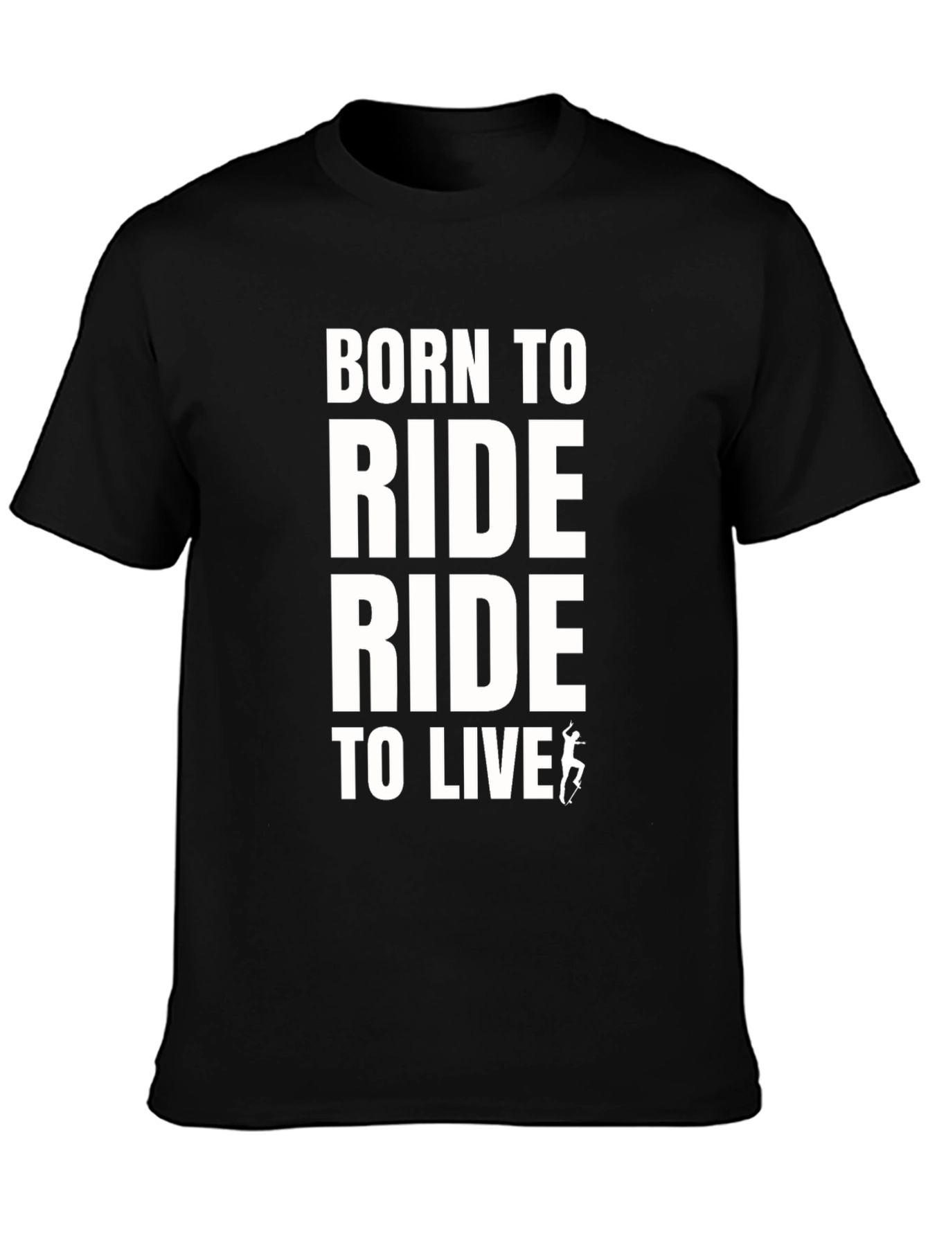 Born To Ride Black Graphic Tee