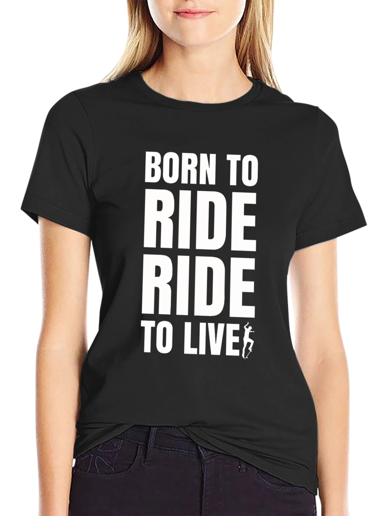 Born To Ride Black Graphic Tee