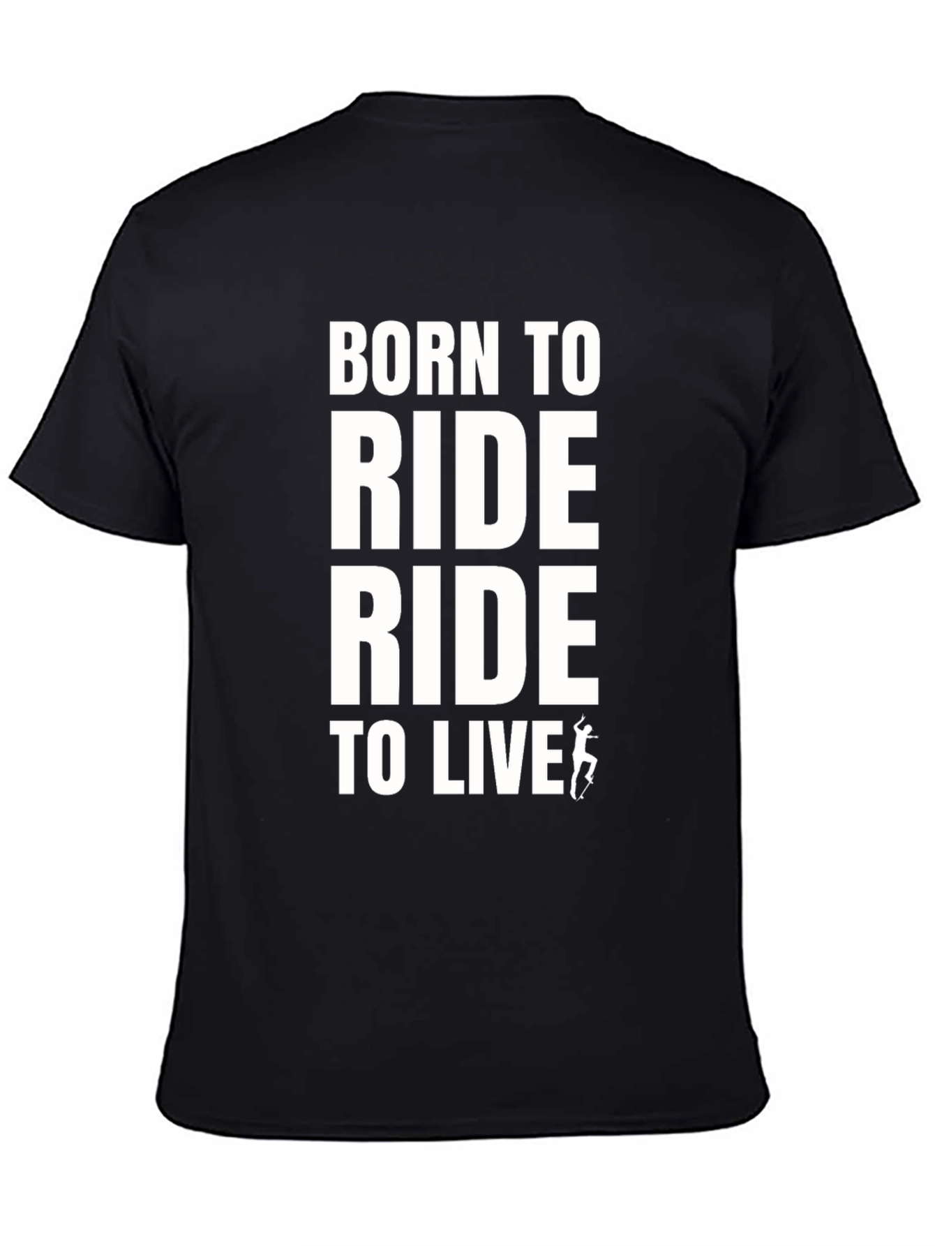 Born To Ride Black Graphic Tee