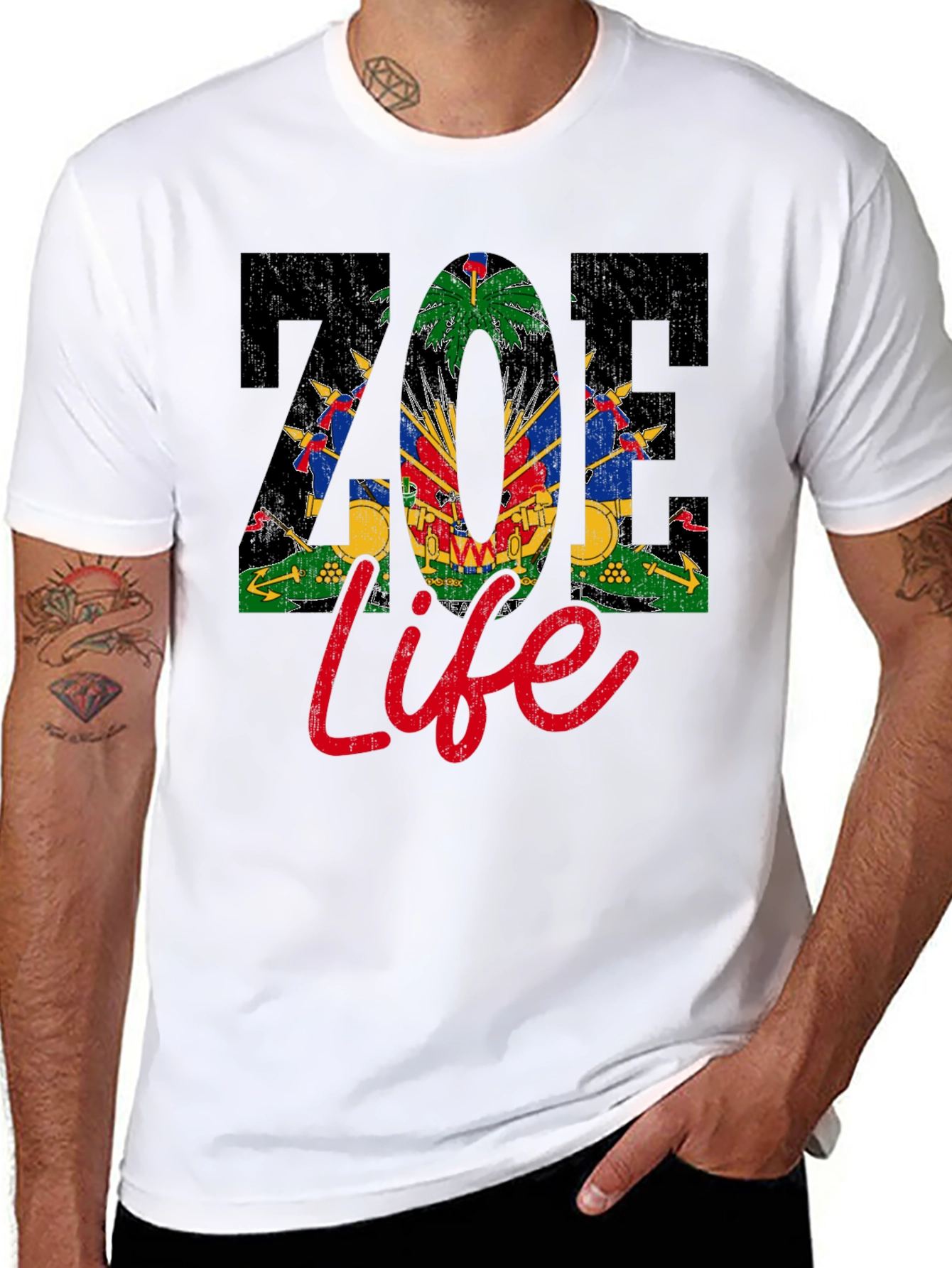 Haitian Pride T-Shirt - ZOE Life Tee