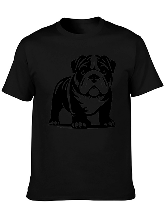 Bulldog Graphic T-Shirt - Black