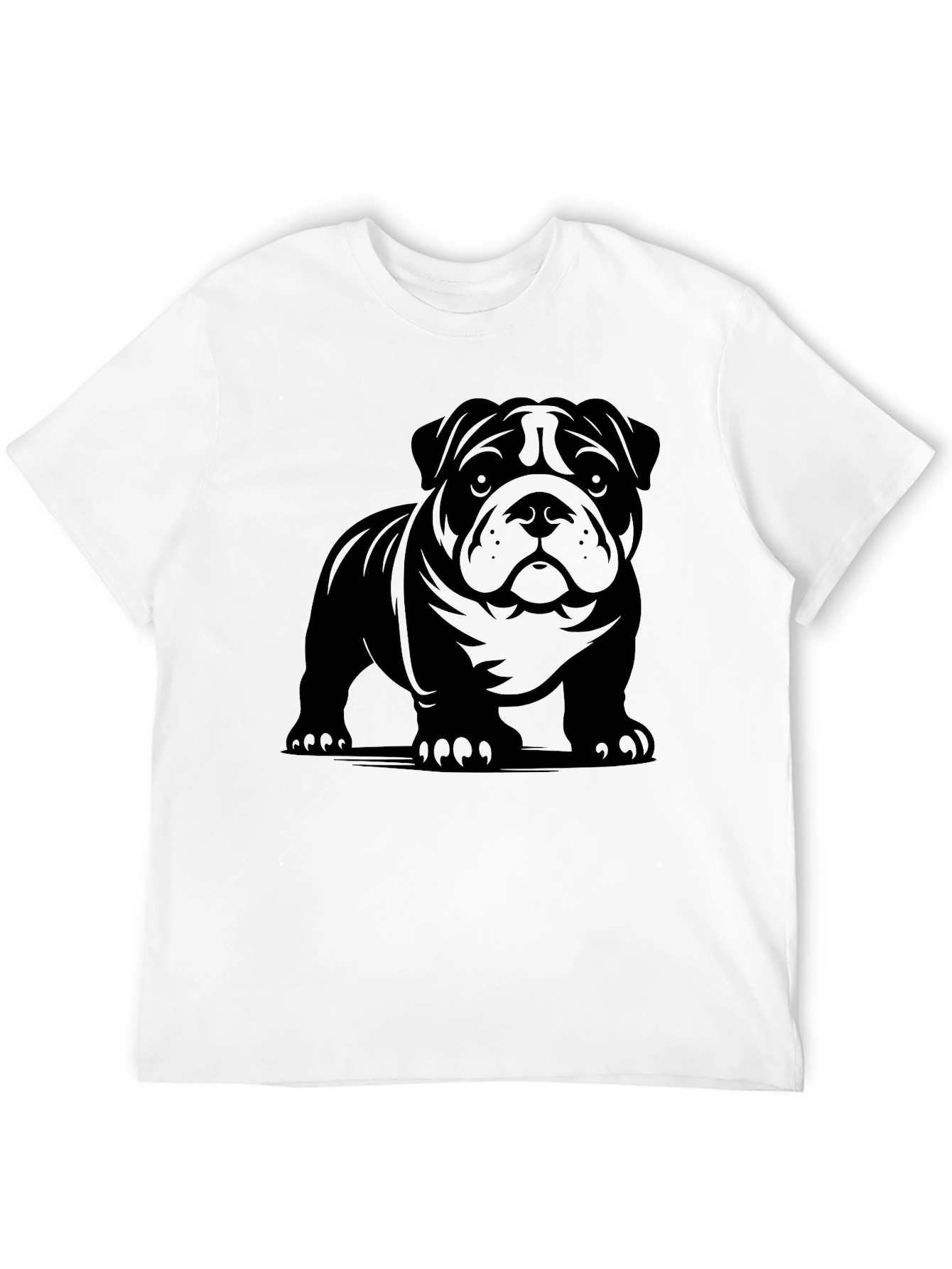 Bulldog Graphic T-Shirt - Black
