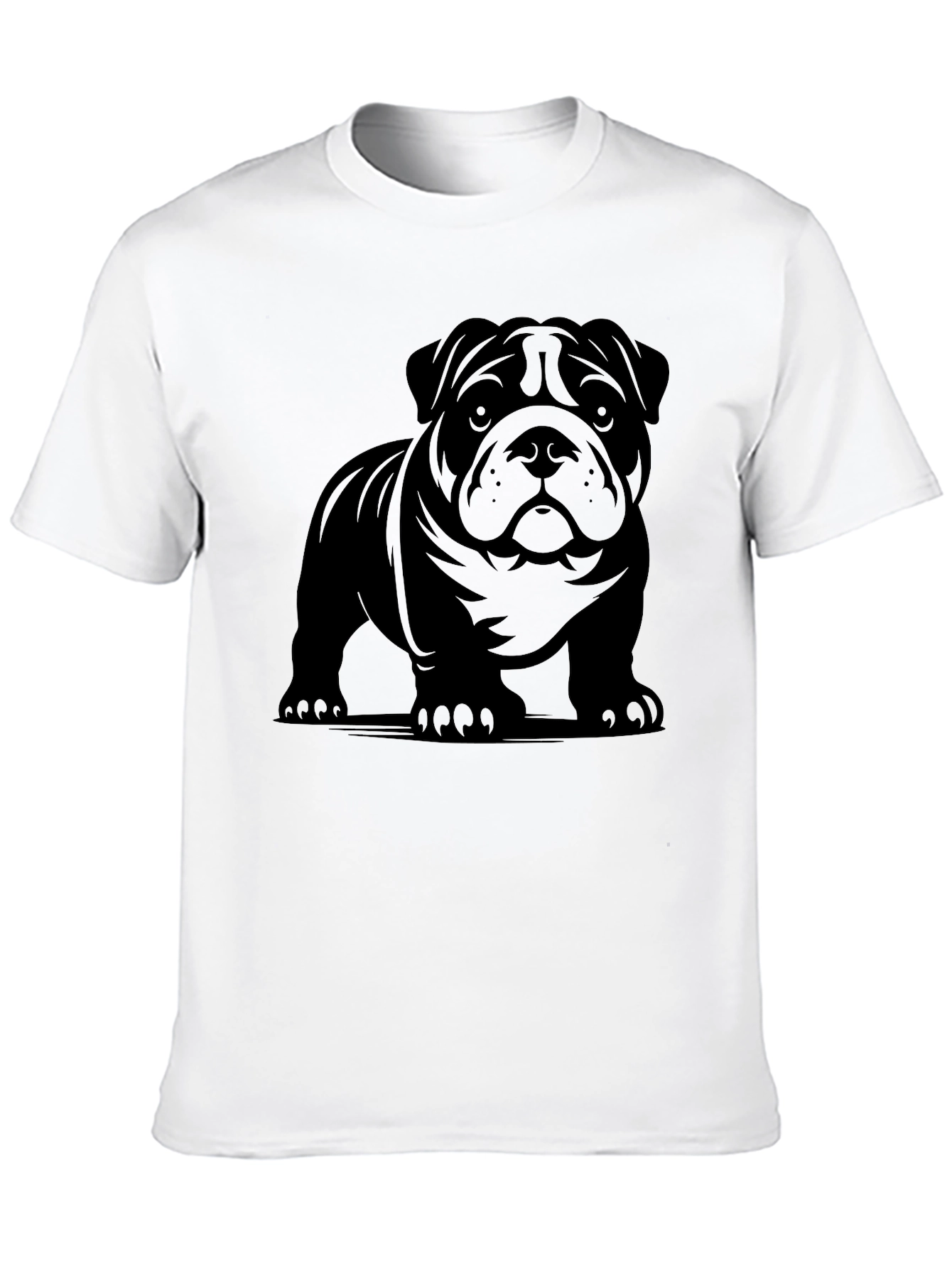 Bulldog Graphic T-Shirt - Black