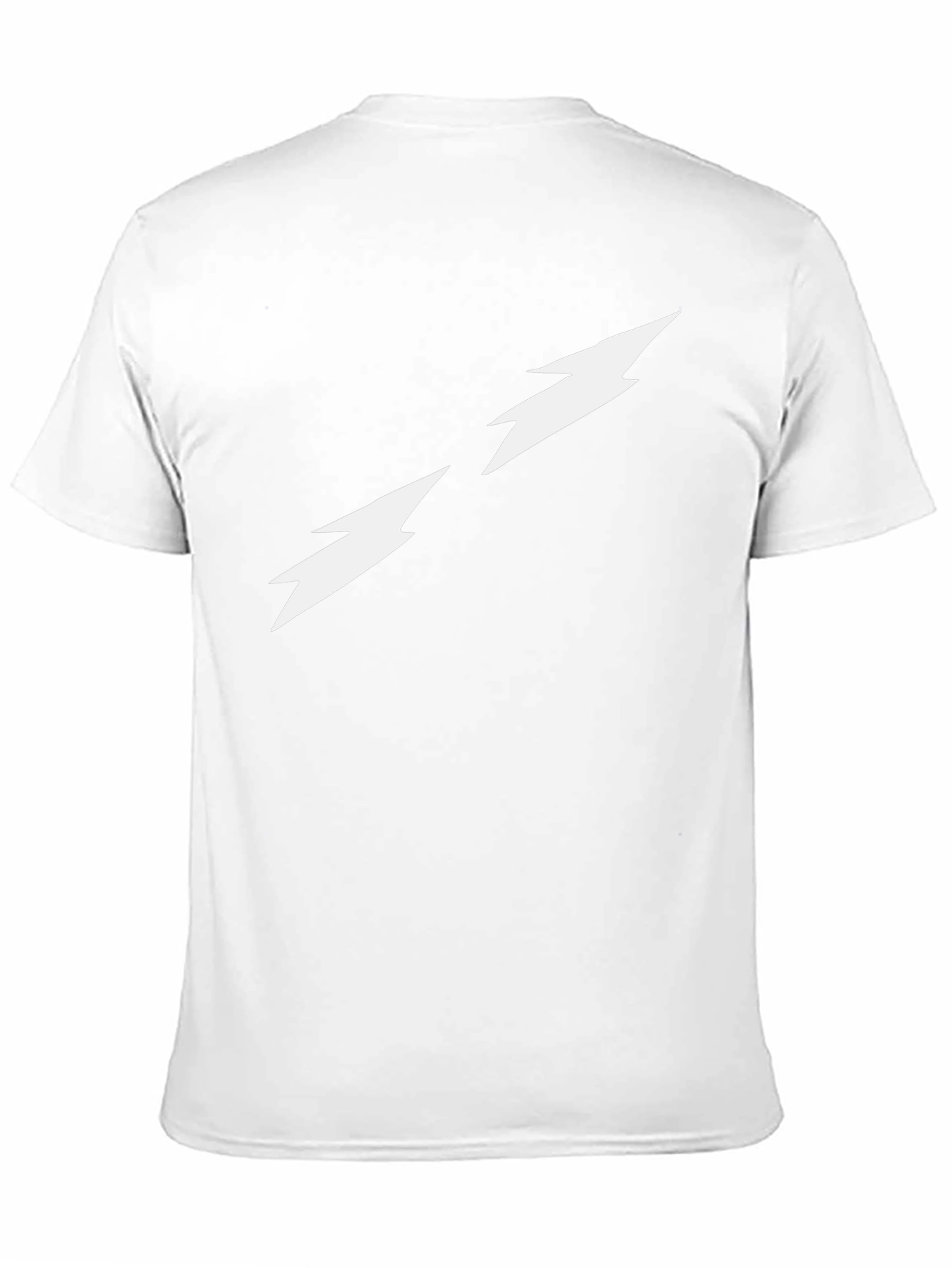 Black Tee with Lightning Bolt Design
