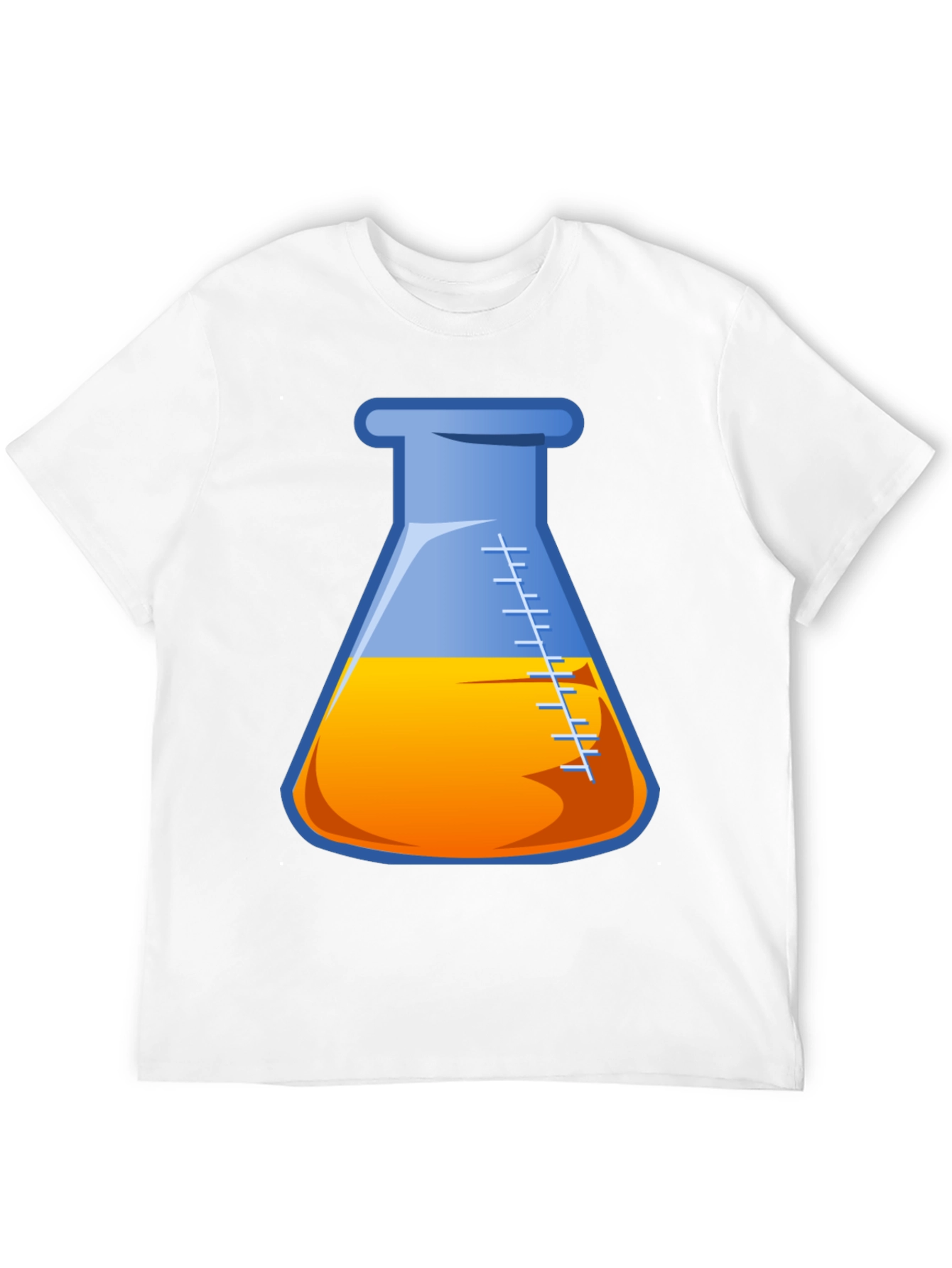 Science Beaker Graphic T-Shirt - Black