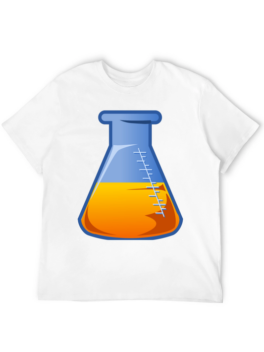 Science Beaker Graphic T-Shirt - Black