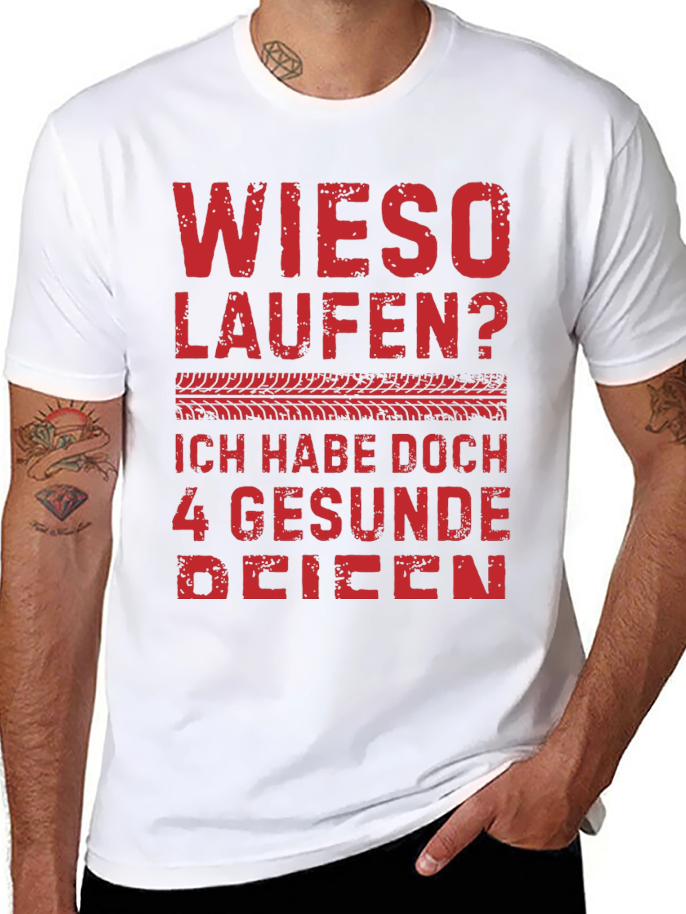 Wieso Laufen? 4 Gesunde Reifen Graphic Tee