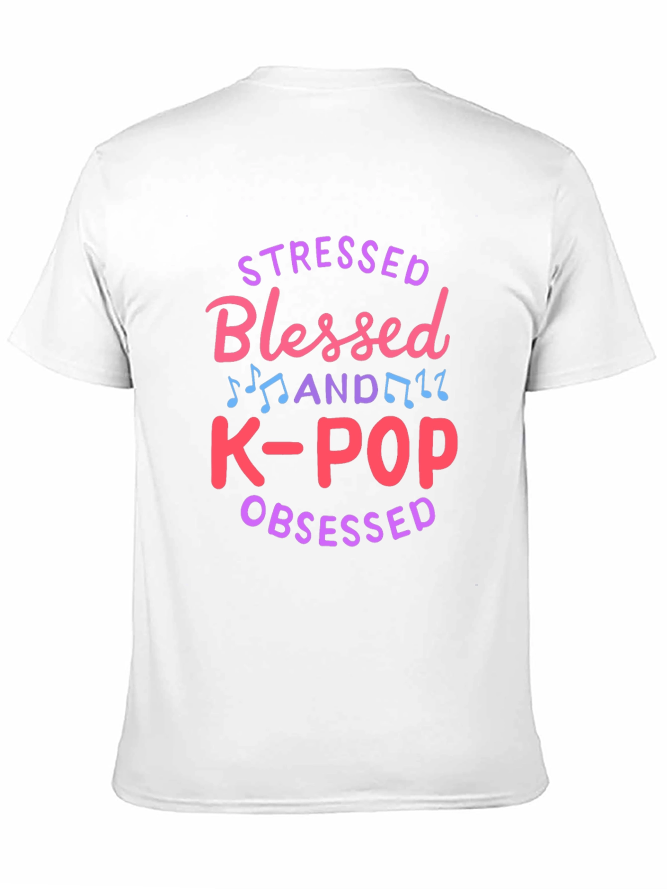 Stressed Blessed K-Pop Obsessed Graphic Tee