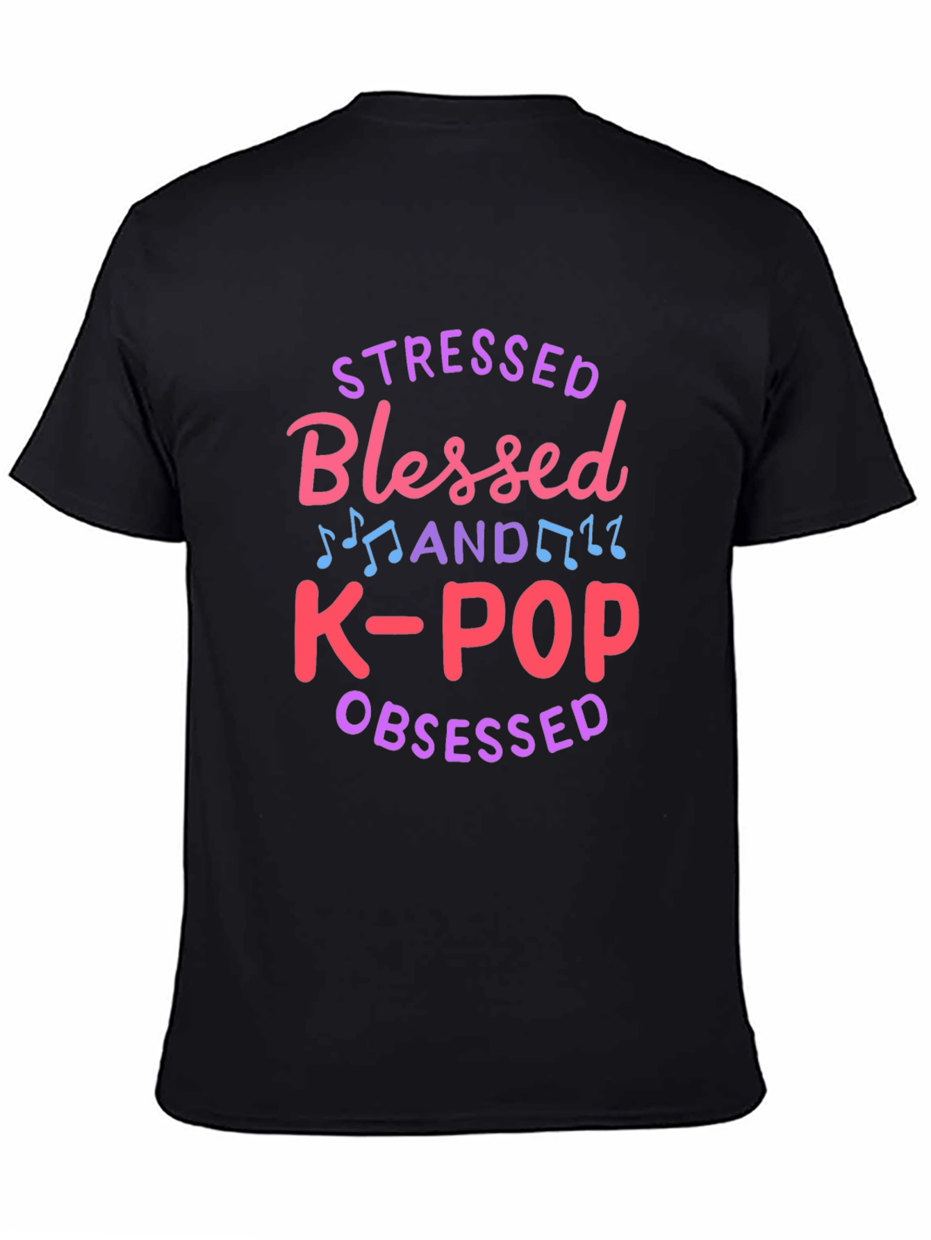 Stressed Blessed K-Pop Obsessed Graphic Tee