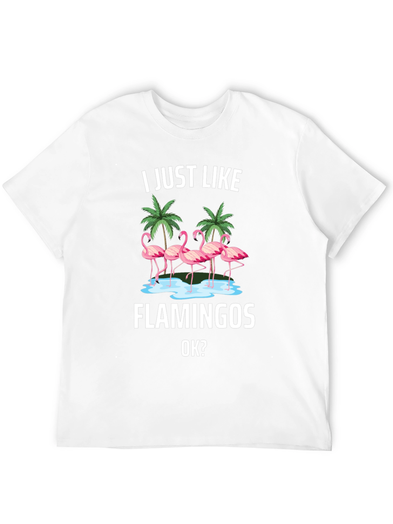 Flamingo Graphic Tee - I Just Like Flamingos T-Shirt