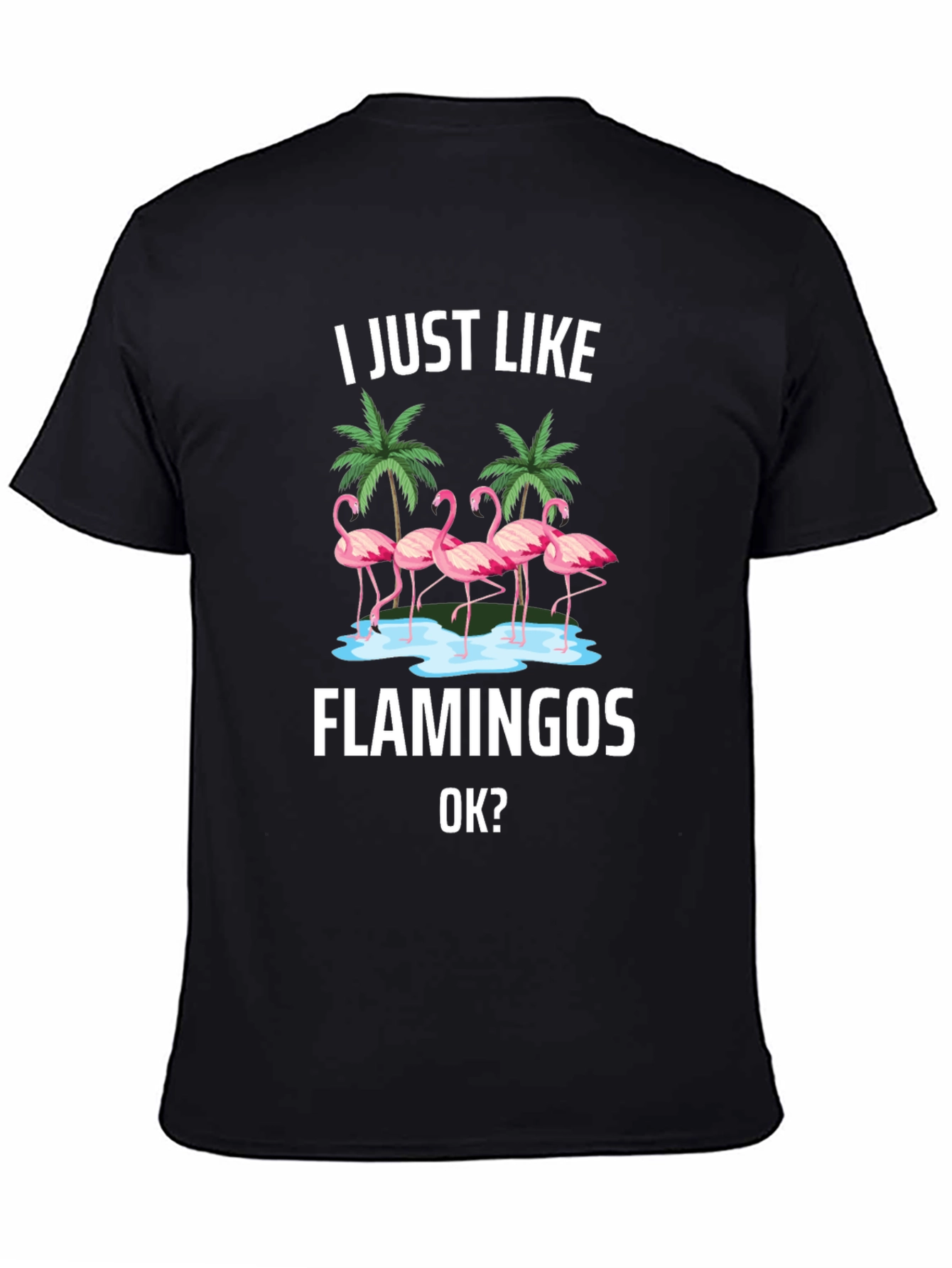 Flamingo Graphic Tee - I Just Like Flamingos T-Shirt