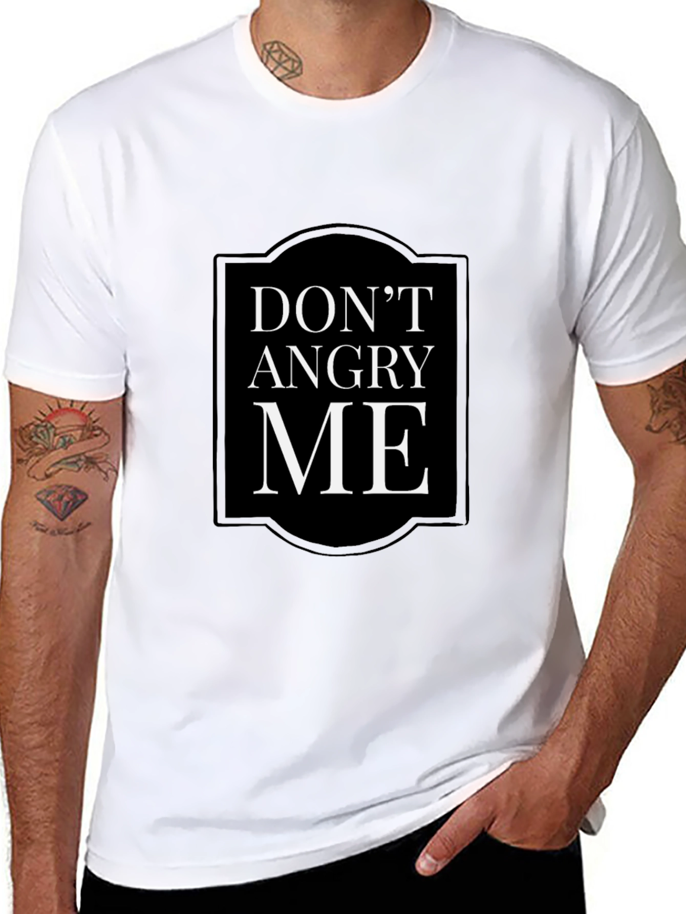 Dont Angry Me Slogan T-Shirt