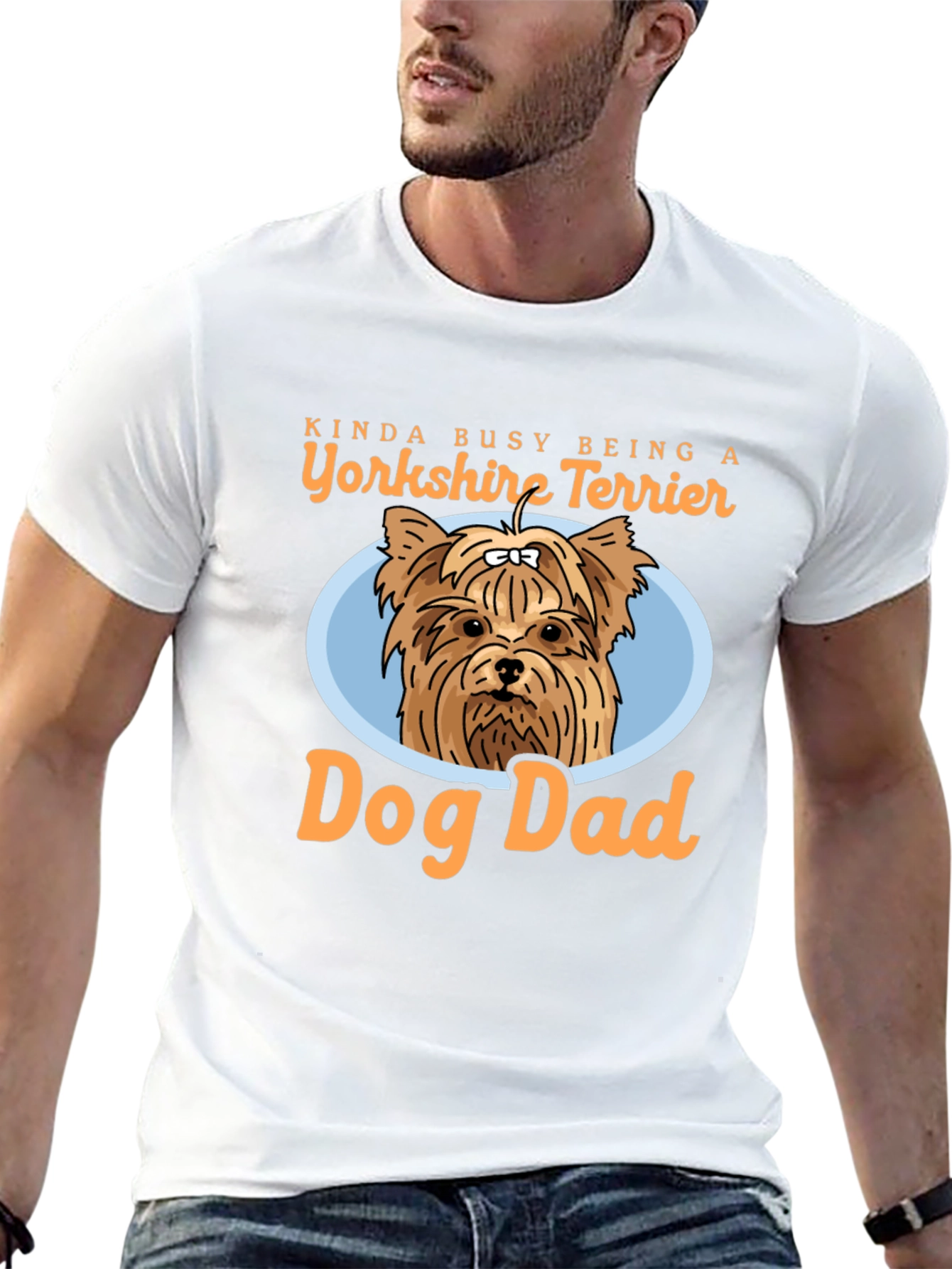Yorkshire Terrier Dog Dad T-Shirt