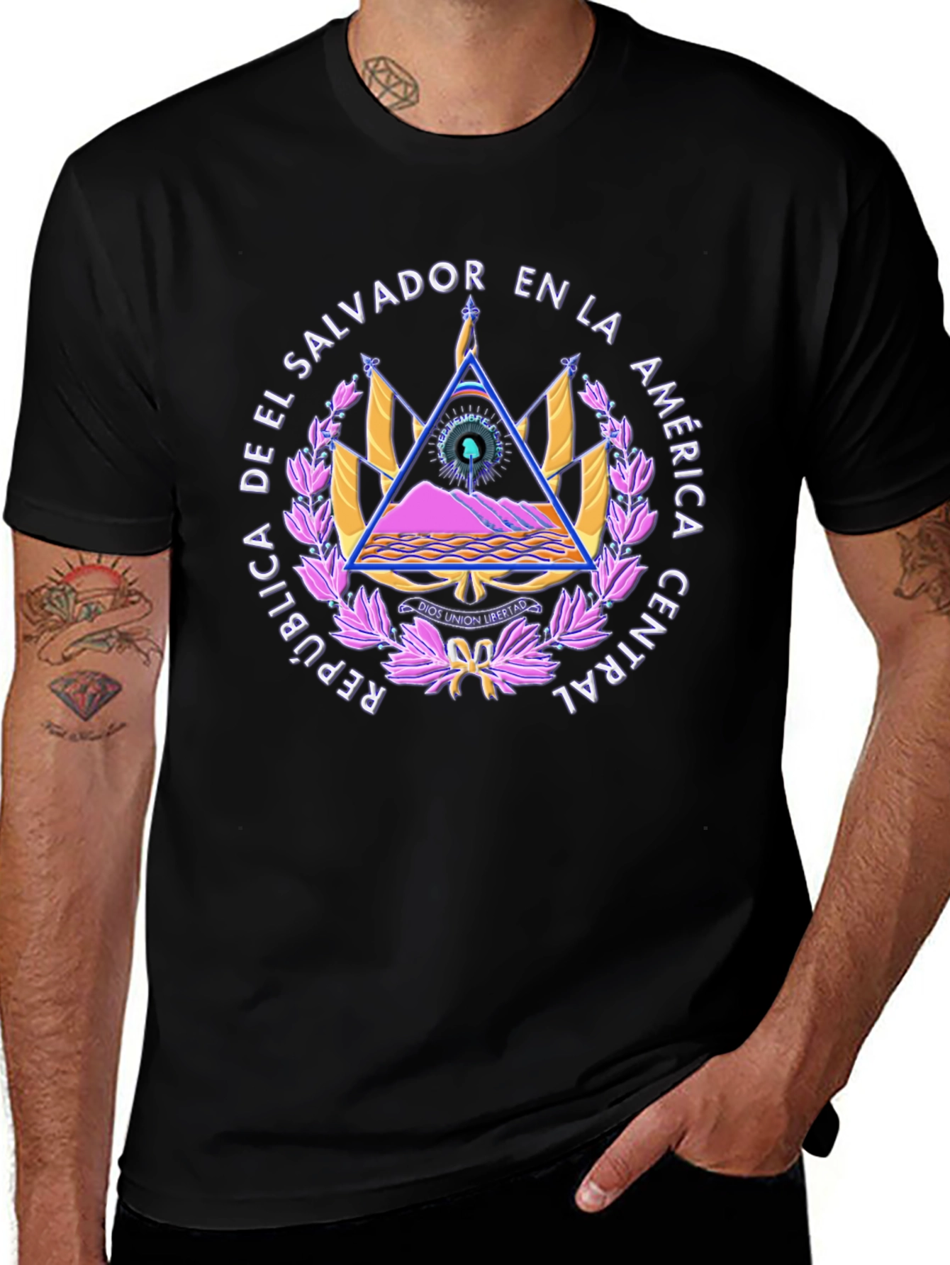 El Salvador Seal T-Shirt - Vibrant Graphic Tee