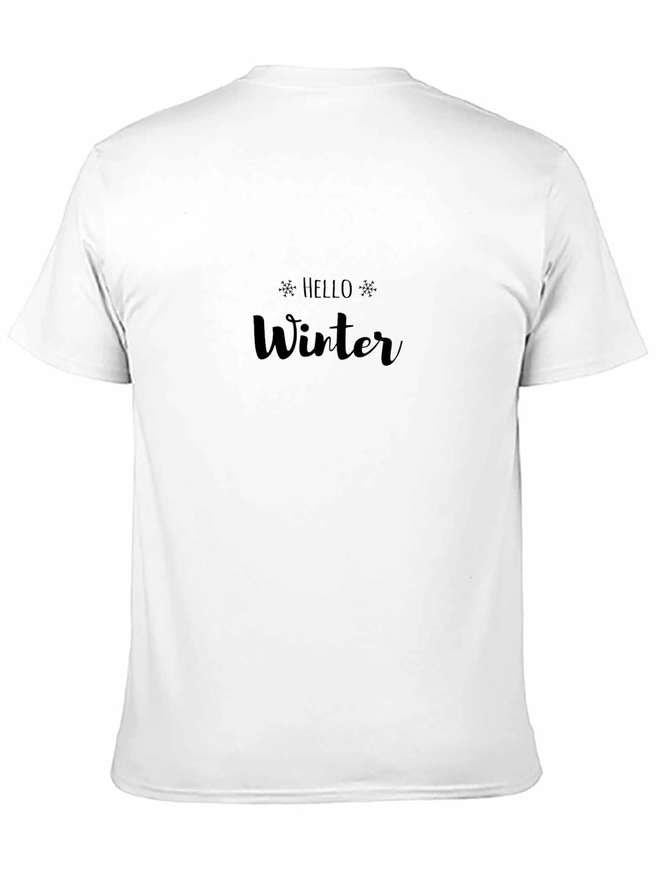 Hello Winter Black T-Shirt