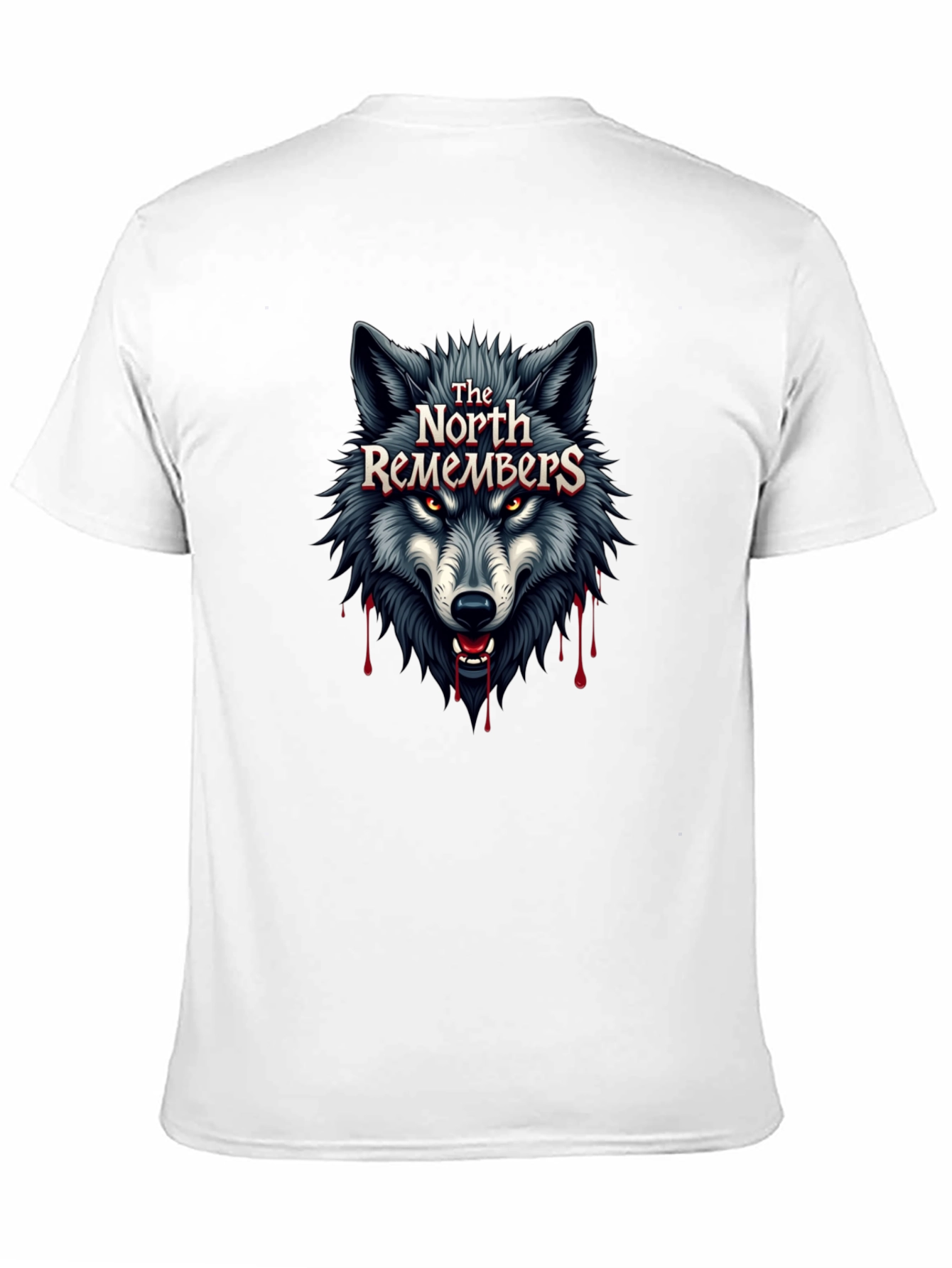 The North Remembers Wolf Graphic Black T-Shirt