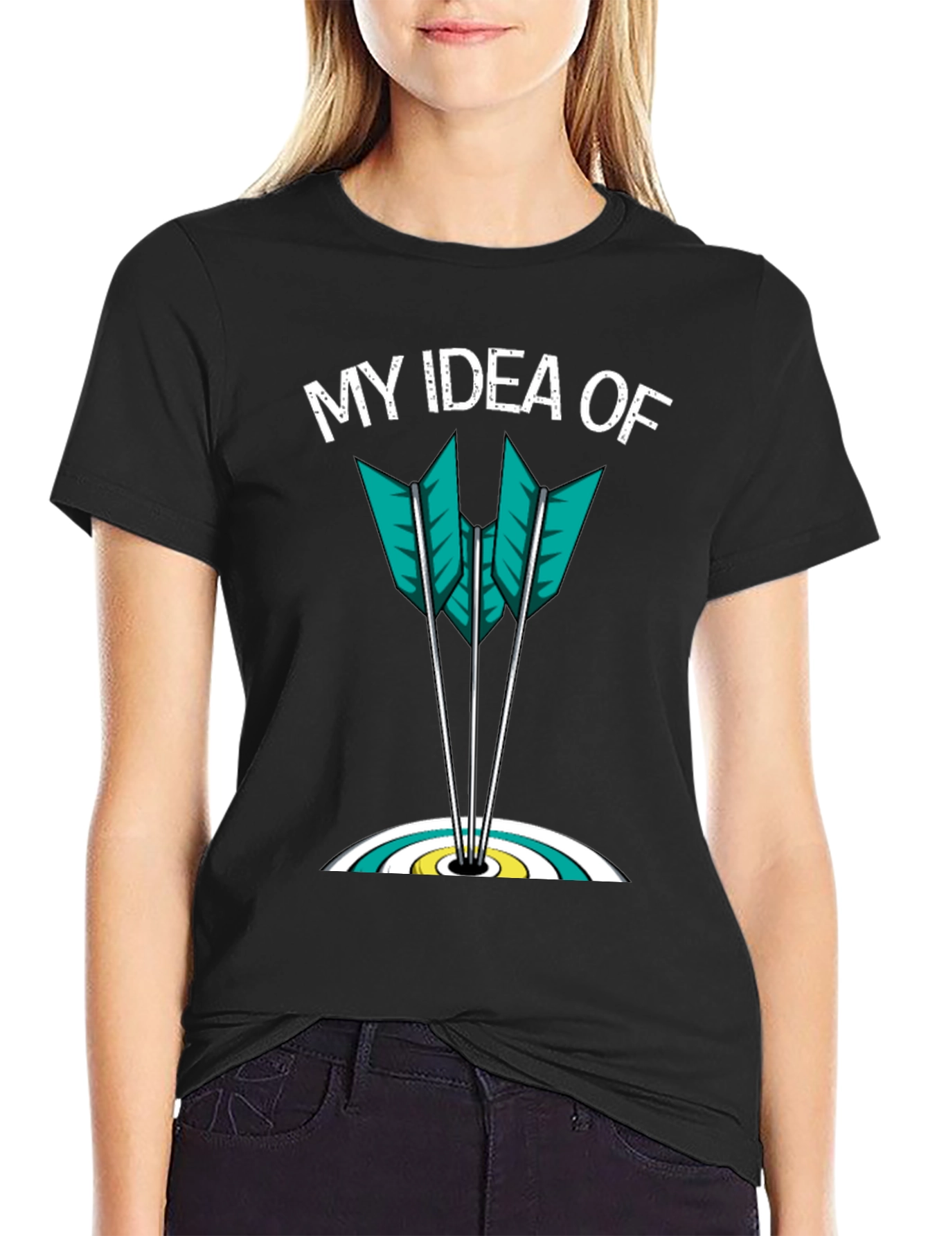 My Idea Of Archery Arrows Target Graphic T-Shirt