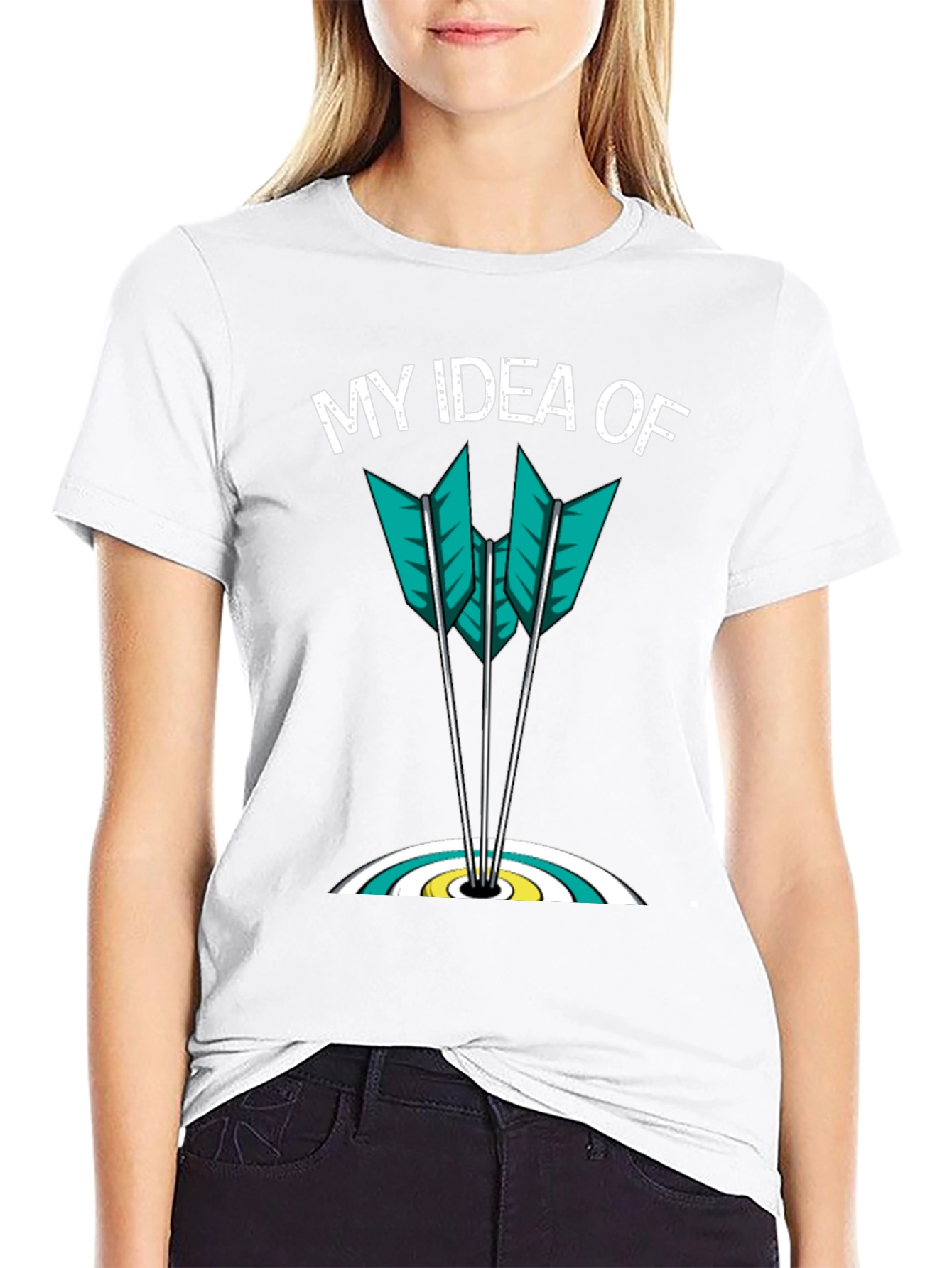 My Idea Of Archery Arrows Target Graphic T-Shirt